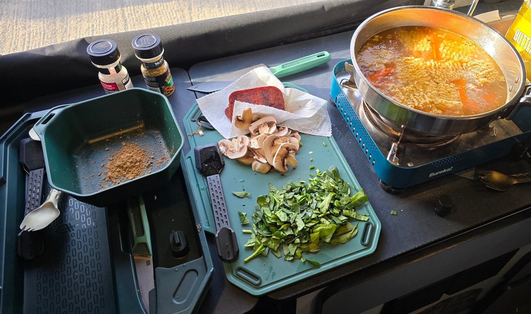 Gerber Gear ComplEAT Cook Set - Dishwasher-Safe Camping Cookware for Outdoor Cooking - Includes Saute Pan, Stock Pot, 4 Plates, 4 Bowls, Mixing Bowl & More Customer Review Gerber Gear ComplEAT Cook Set - Dishwasher-Safe Camping Cookware for Outdoor Cooking - Includes Saute Pan, Stock Pot, 4 Plates, 4 Bowls, Mixing Bowl & More - Customer Photo 2