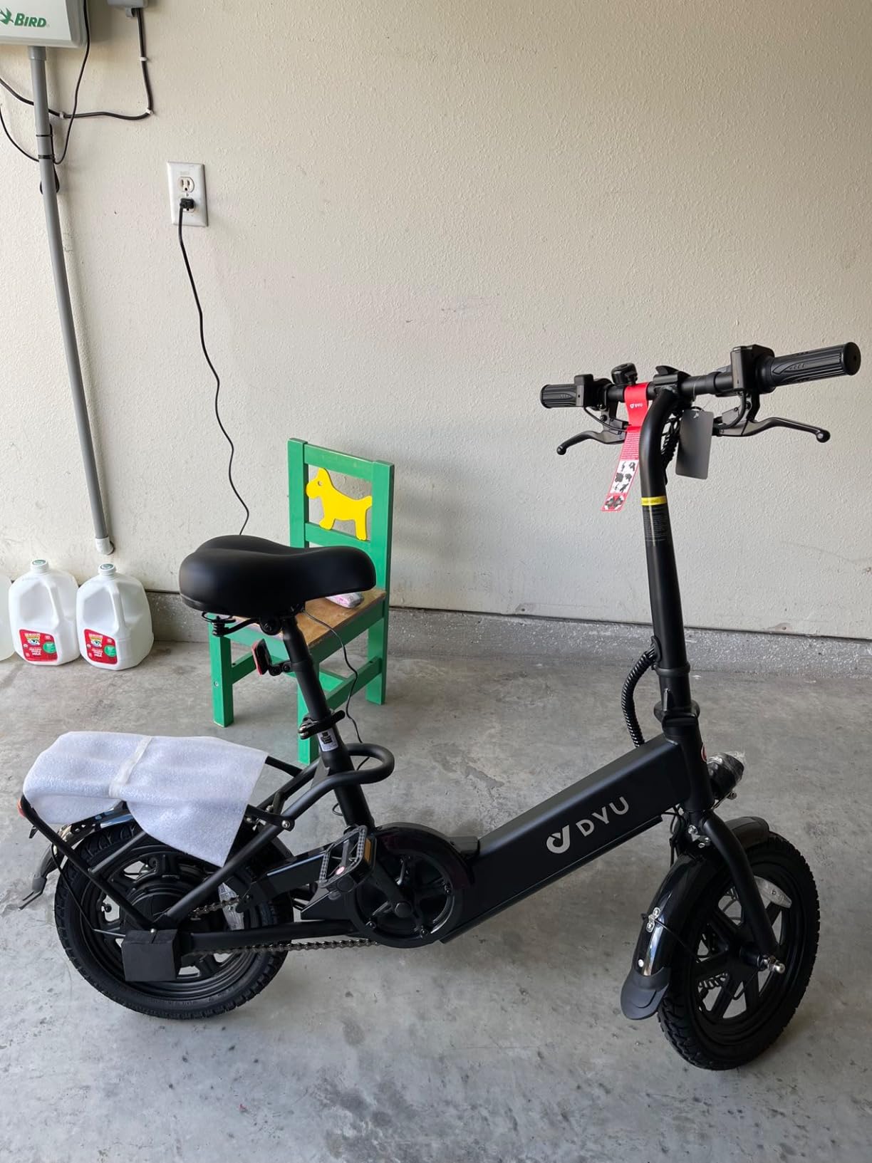 DYU Electric Bike for Adults Teens, Folding Electric Bicycle,Commuter City E-Bike with 350W Motor and 36V 7.8Ah Battery,3 Levels Assist, Dual Disc Brakes Customer Review DYU Electric Bike for Adults Teens, Folding Electric Bicycle,Commuter City E-Bike with 350W Motor and 36V 7.8Ah Battery,3 Levels Assist, Dual Disc Brakes - Customer Photo 3