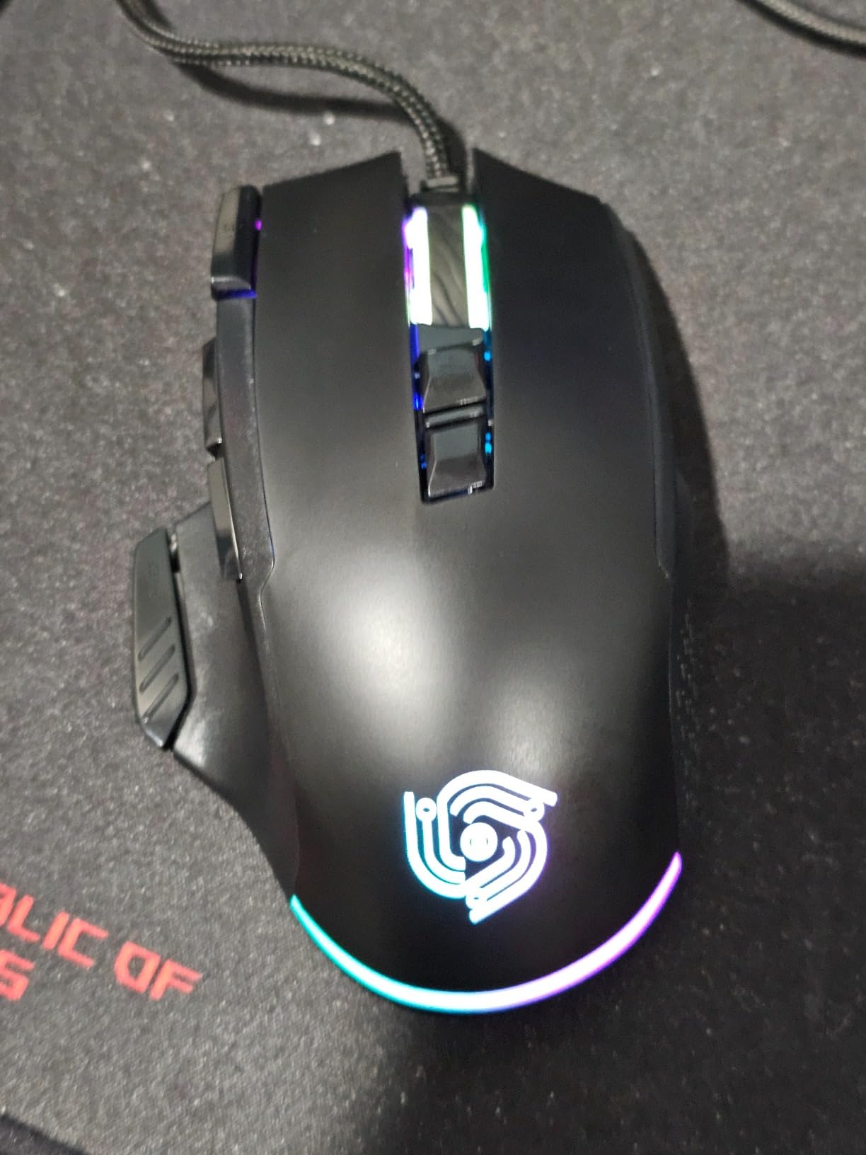 MKETech Electronics Wired Mouse for Gaming, RGB Lighting, Claw Grip Design, Adjustable DPI, Rapid Trigger & Sniper Buttons, Computer/Laptop – Black - Customer Photo 1