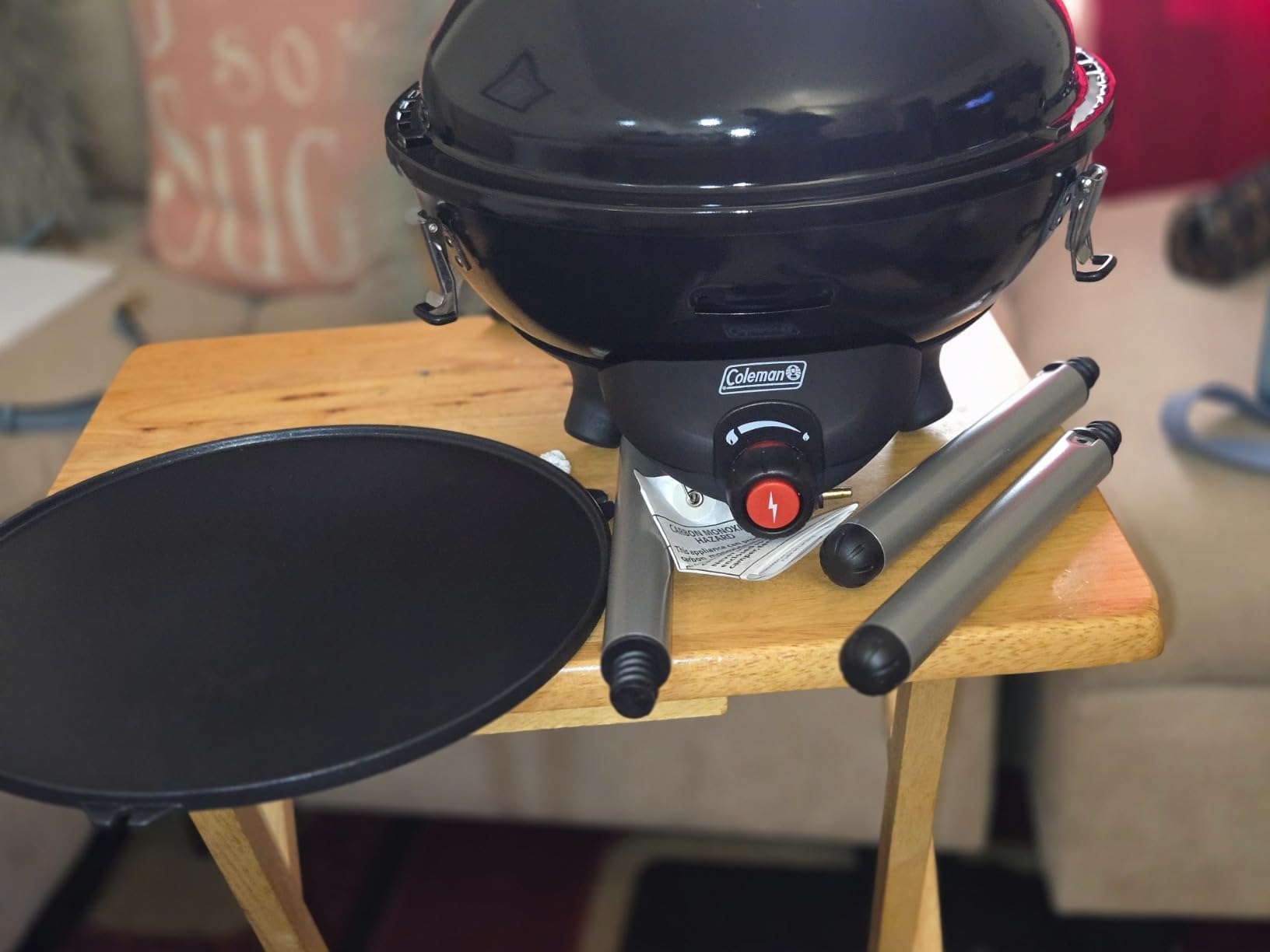 Coleman 4-in-1 Portable Propane Grill with 4 Cooking Attachments, Grill/Stove/Griddle/Wok with 7000 BTUs of Power for Grilling, Tailgating, Camping, BBQ, & More Customer Review Coleman 4-in-1 Portable Propane Grill with 4 Cooking Attachments, Grill/Stove/Griddle/Wok with 7000 BTUs of Power for Grilling, Tailgating, Camping, BBQ, & More - Customer Photo 3