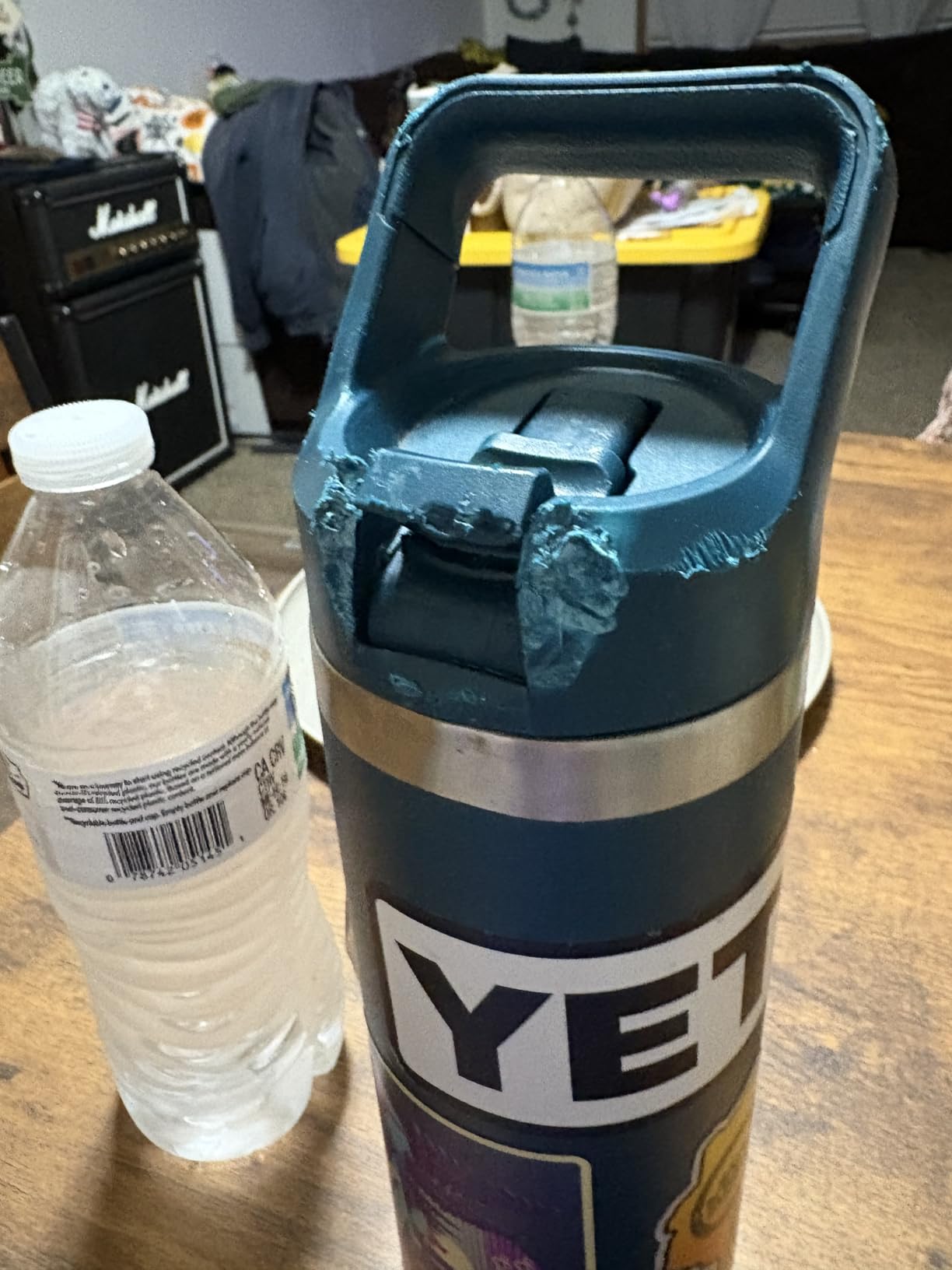 YETI Rambler 26 oz Bottle, Vacuum Insulated, Stainless Steel with Color Matching Straw Cap Customer Review YETI Rambler 26 oz Bottle, Vacuum Insulated, Stainless Steel with Color Matching Straw Cap - Customer Photo 1