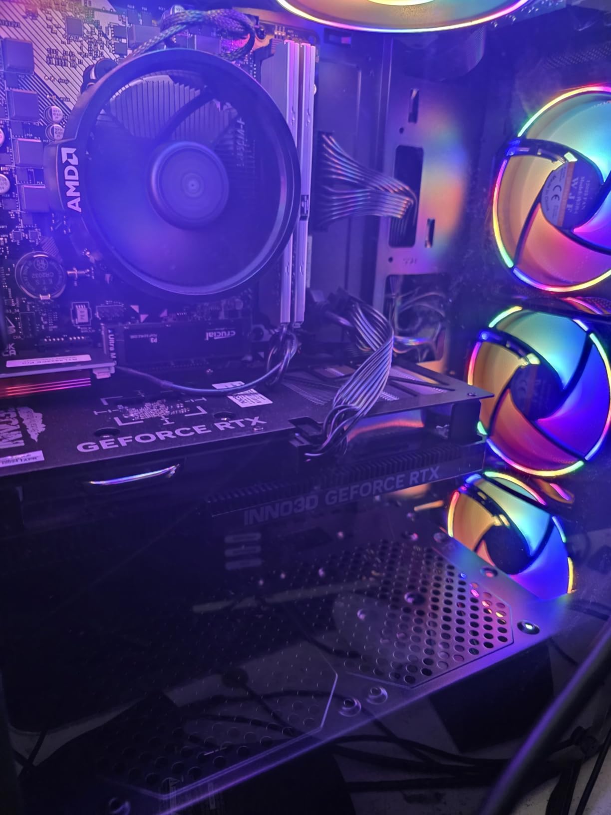 MXZ Gaming PC Computer R5 3600, RTX 4060, 16G DDR4, NVME 500G, B450,6RGB Fans,Windows 11 Pro Ready to use, Gamer Desktop Computer(R5 3600| RTX 4060) Customer Review MXZ Gaming PC Computer R5 3600, RTX 4060, 16G DDR4, NVME 500G, B450,6RGB Fans,Windows 11 Pro Ready to use, Gamer Desktop Computer(R5 3600| RTX 4060) - Customer Photo 2