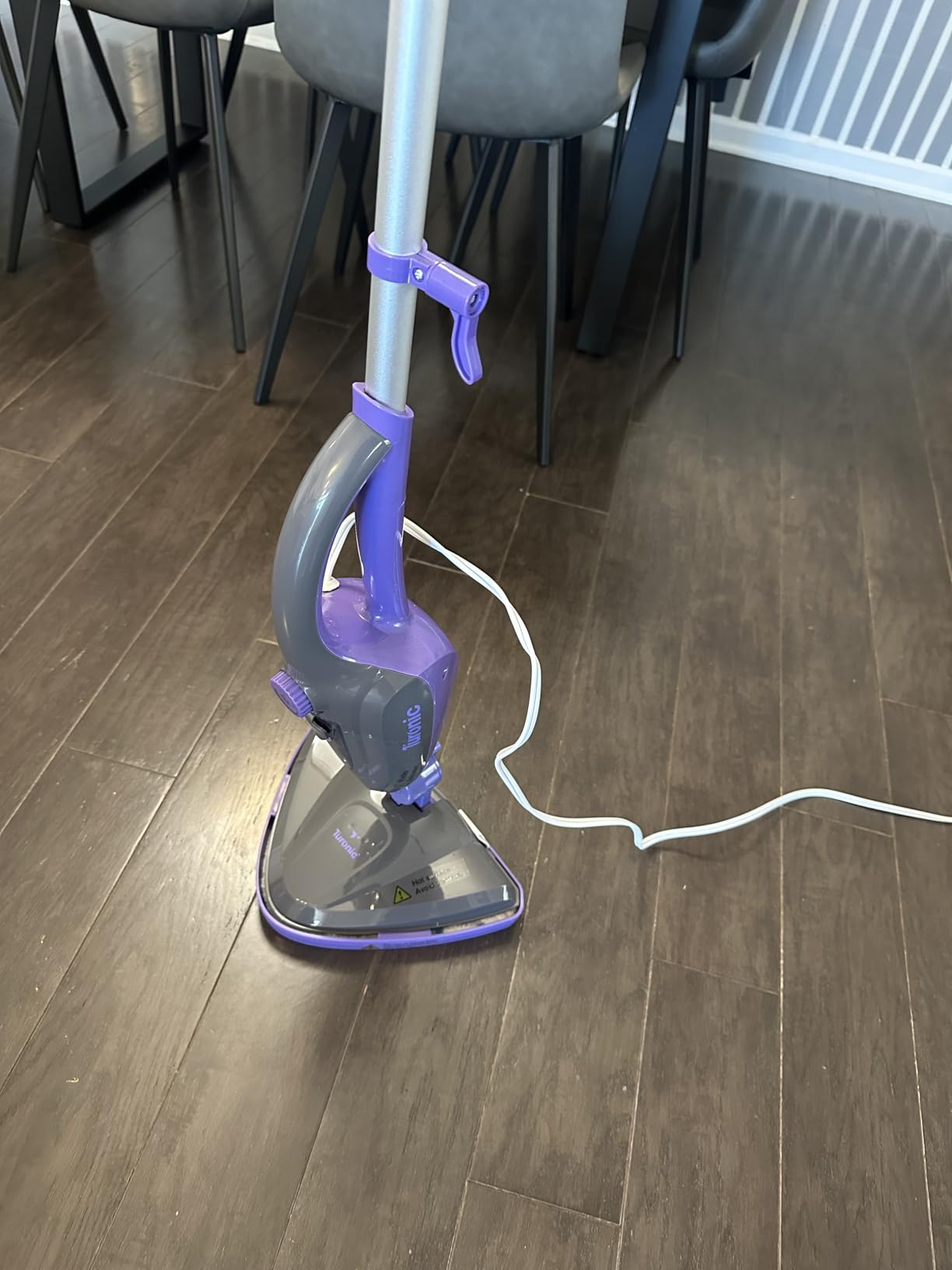 Turonic ST3 10-in-1 Steam Mop - 1500W Floor Steamer with Detachable Handle, 110°C Steam, 25-Min Runtime, Handheld Cleaner for Tile, Grout, Hardwood, Carpet, Upholstery, Chemical-Free Cleaning - Customer Photo 1