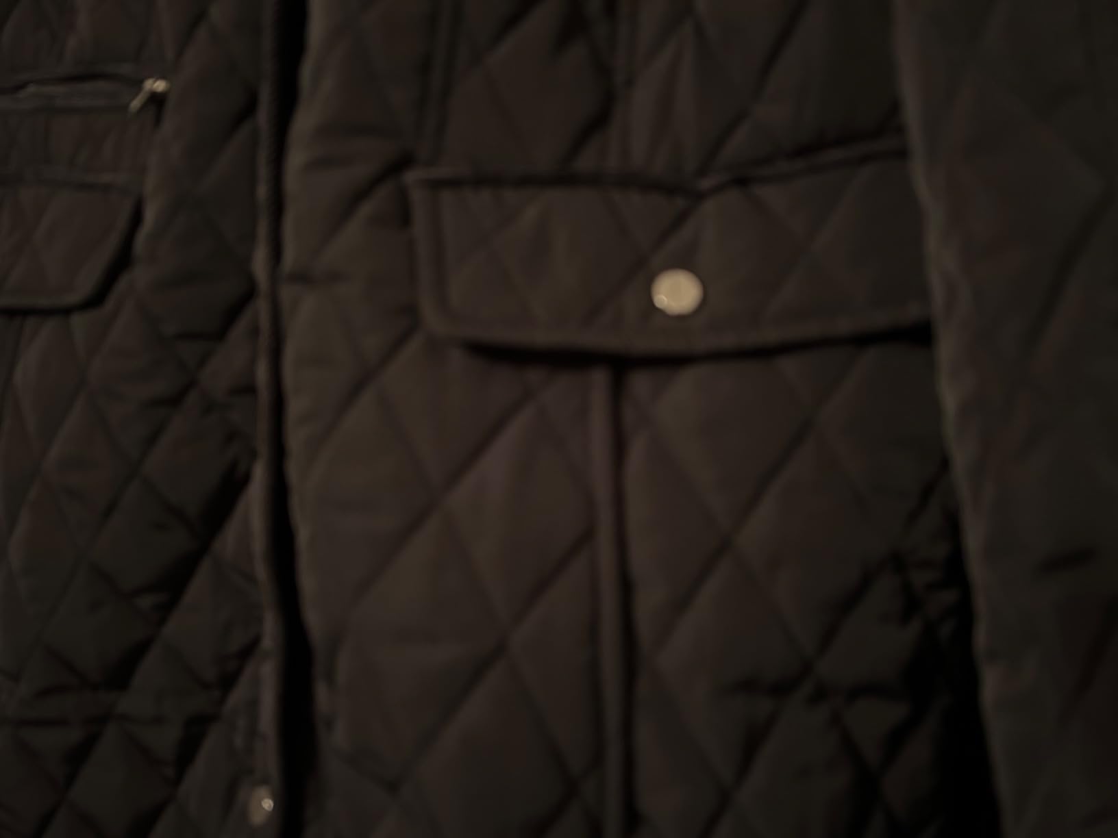 Jones NY Mid-Length Womens Quilted Jacket with Pockets - Winter Coats for Women, Black Customer Review Jones NY Mid-Length Womens Quilted Jacket with Pockets - Winter Coats for Women, Black - Customer Photo 2