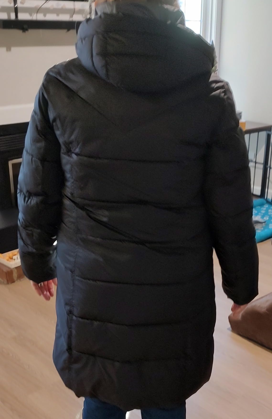 Jones NY Long Puffer Coat Women, Warm Long Coat Women Winter, Women's Coats Customer Review Jones NY Long Puffer Coat Women, Warm Long Coat Women Winter, Women's Coats - Customer Photo 1