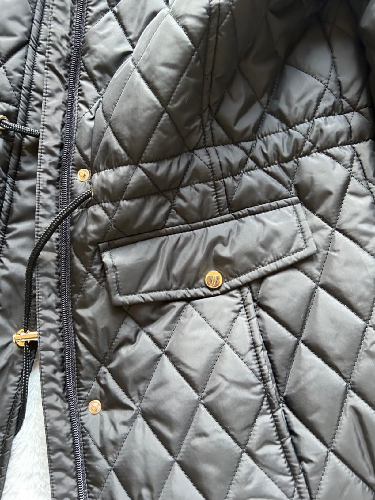 Jones NY Diamond-Quilted Jacket Anorak with Fur Lining - Winter Coats for Women, Black Customer Review Jones NY Diamond-Quilted Jacket Anorak with Fur Lining - Winter Coats for Women, Black - Customer Photo 3