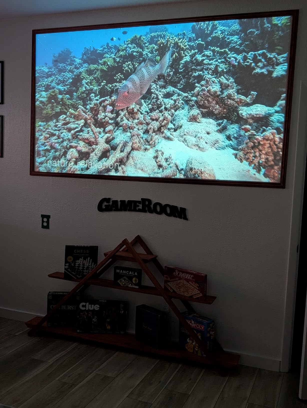 Official Licensed Google TV Smart Projector, HAPPRUN 4K UHD Home Theater with Dolby Sound, Wi-Fi & Bluetooth, Built-in Streaming Apps, Compatible with Games Consoles & Smartphone, Indoor & Outdoor Use Customer Review Official Licensed Google TV Smart Projector, HAPPRUN 4K UHD Home Theater with Dolby Sound, Wi-Fi & Bluetooth, Built-in Streaming Apps, Compatible with Games Consoles & Smartphone, Indoor & Outdoor Use - Customer Photo 2