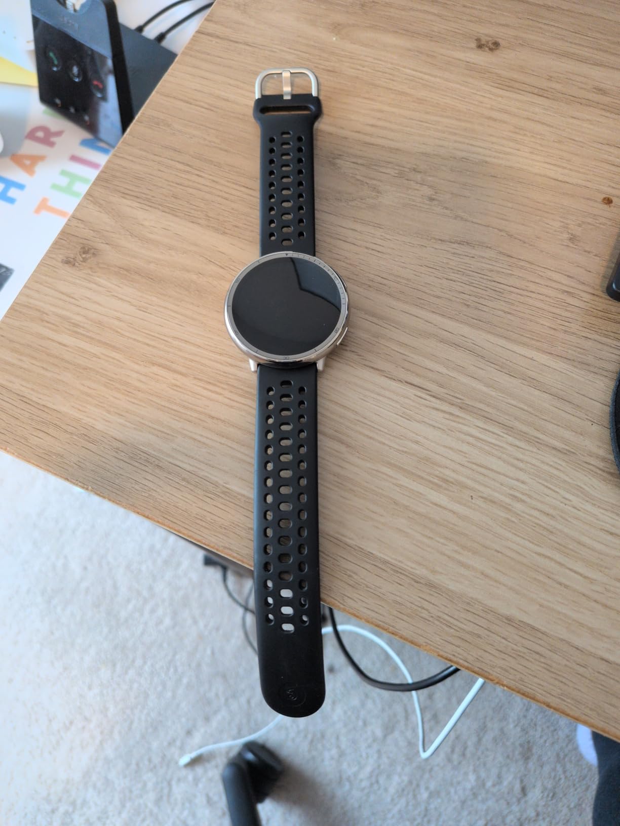 Amazfit Active 2 Premium Smart Watch Fitness Tracker (Round) for Android & iPhone, 10 Day Battery, Water Resistant, GPS Maps, Heart & Sleep Monitor, HYROX Mode, Sapphire Glass, Leather + Sport Strap - Customer Photo 1