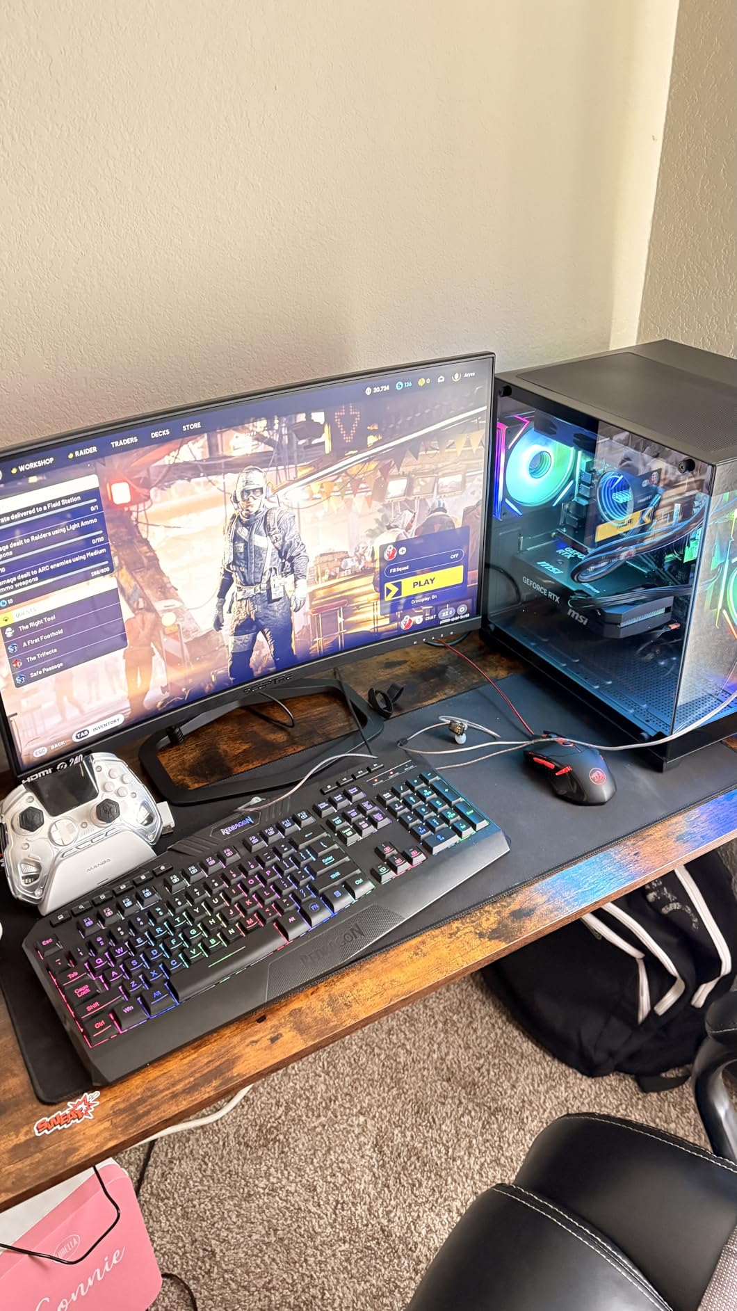 Gaming PC Desktop Computer AMD Ryzen 5 5600GT,16GB DDR4 3200MHz,1TB M.2 NVMe PCle4.0 Gen4,550W 80PLUS PSU,WiFi,Game Design Office Console,Sea View Room, Towers Prebuilt PC (Black) Customer Review Gaming PC Desktop Computer AMD Ryzen 5 5600GT,16GB DDR4 3200MHz,1TB M.2 NVMe PCle4.0 Gen4,550W 80PLUS PSU,WiFi,Game Design Office Console,Sea View Room, Towers Prebuilt PC (Black) - Customer Photo 1
