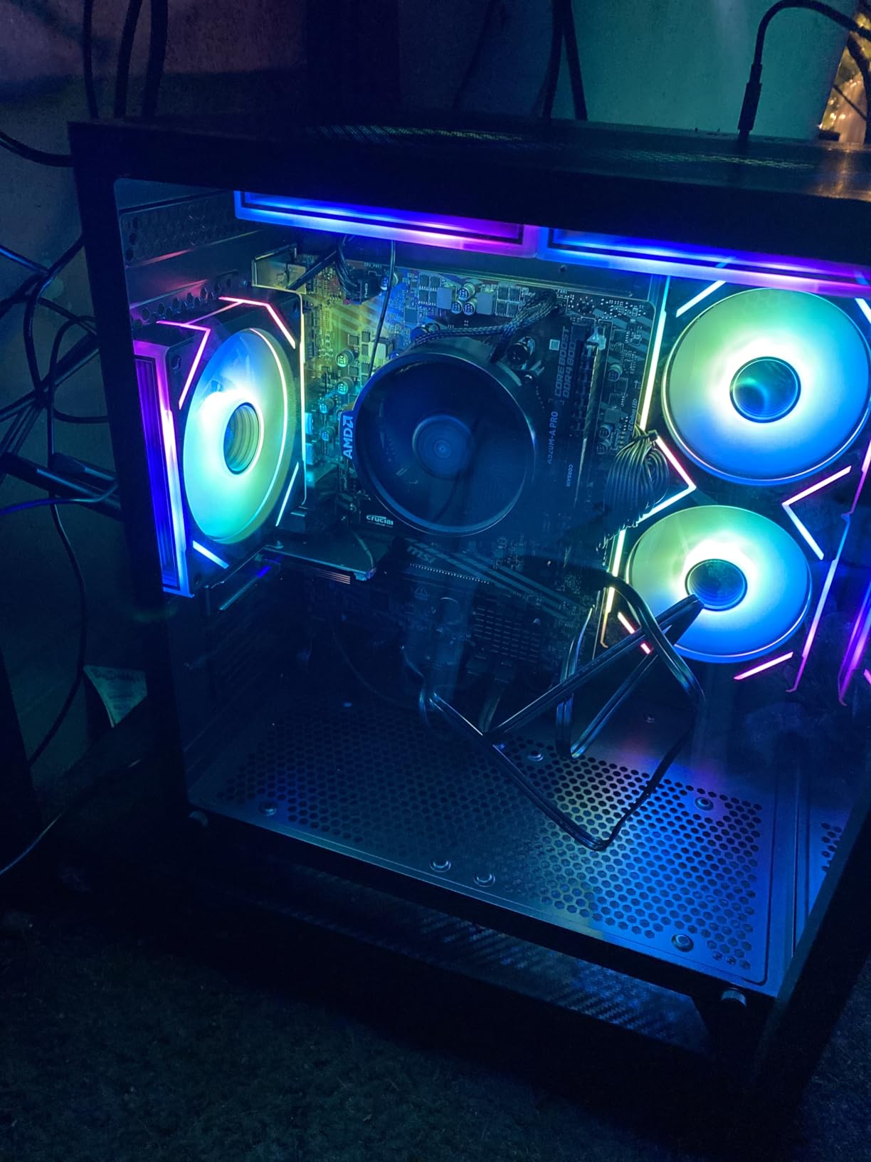 Gaming PC Desktop Computer AMD Ryzen 5 5600GT,16GB DDR4 3200MHz,1TB M.2 NVMe PCle4.0 Gen4,550W 80PLUS PSU,WiFi,Game Design Office Console,Sea View Room, Towers Prebuilt PC (Black) Customer Review Gaming PC Desktop Computer AMD Ryzen 5 5600GT,16GB DDR4 3200MHz,1TB M.2 NVMe PCle4.0 Gen4,550W 80PLUS PSU,WiFi,Game Design Office Console,Sea View Room, Towers Prebuilt PC (Black) - Customer Photo 2