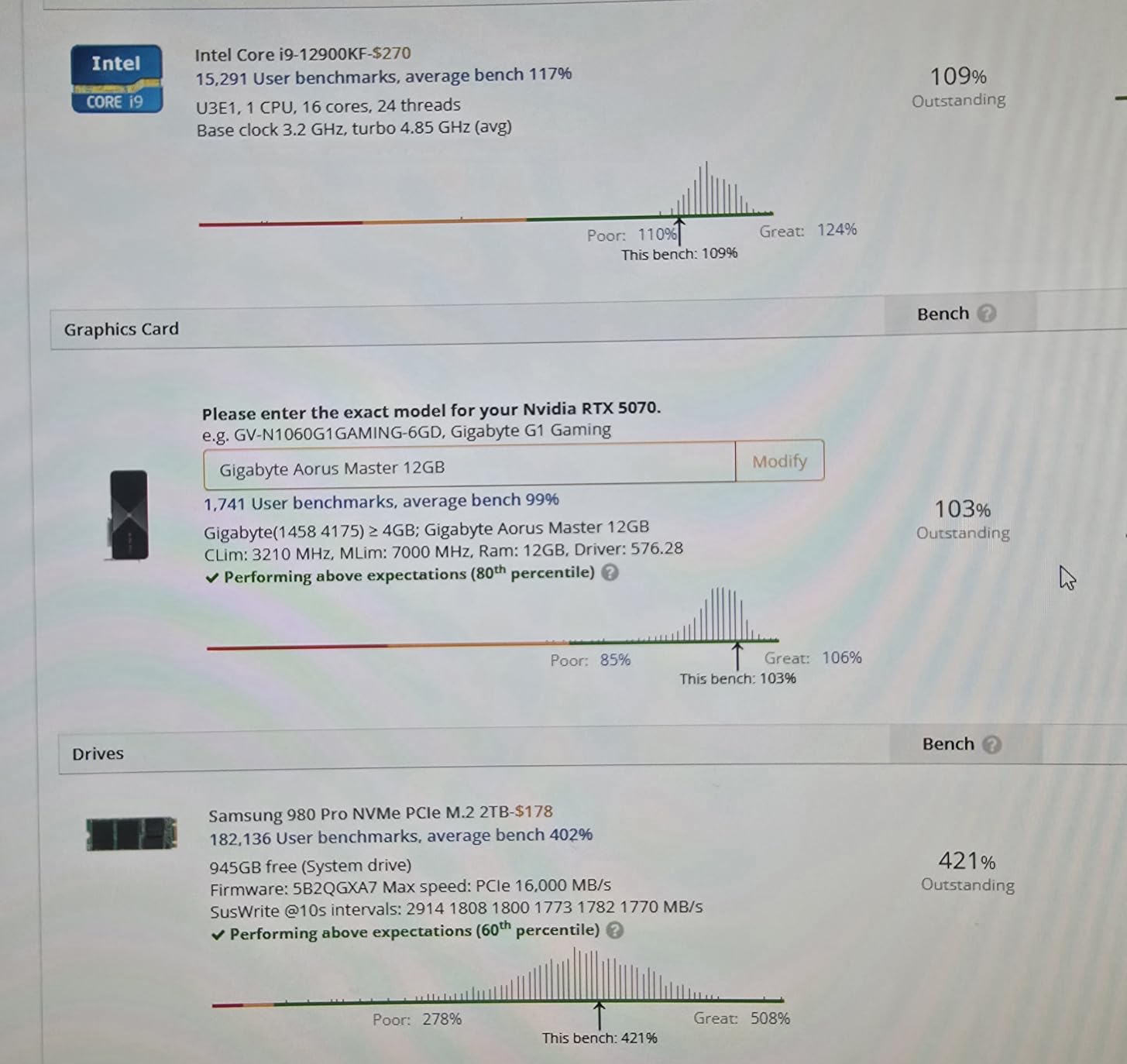GeForce RTX 5070 Gaming OC 12G Graphics Card, 12GB 192-bit GDDR7, PCIe 5.0, WINDFORCE Cooling System, GV-N5070GAMING OC-12GD Video Card Customer Review GeForce RTX 5070 Gaming OC 12G Graphics Card, 12GB 192-bit GDDR7, PCIe 5.0, WINDFORCE Cooling System, GV-N5070GAMING OC-12GD Video Card - Customer Photo 4