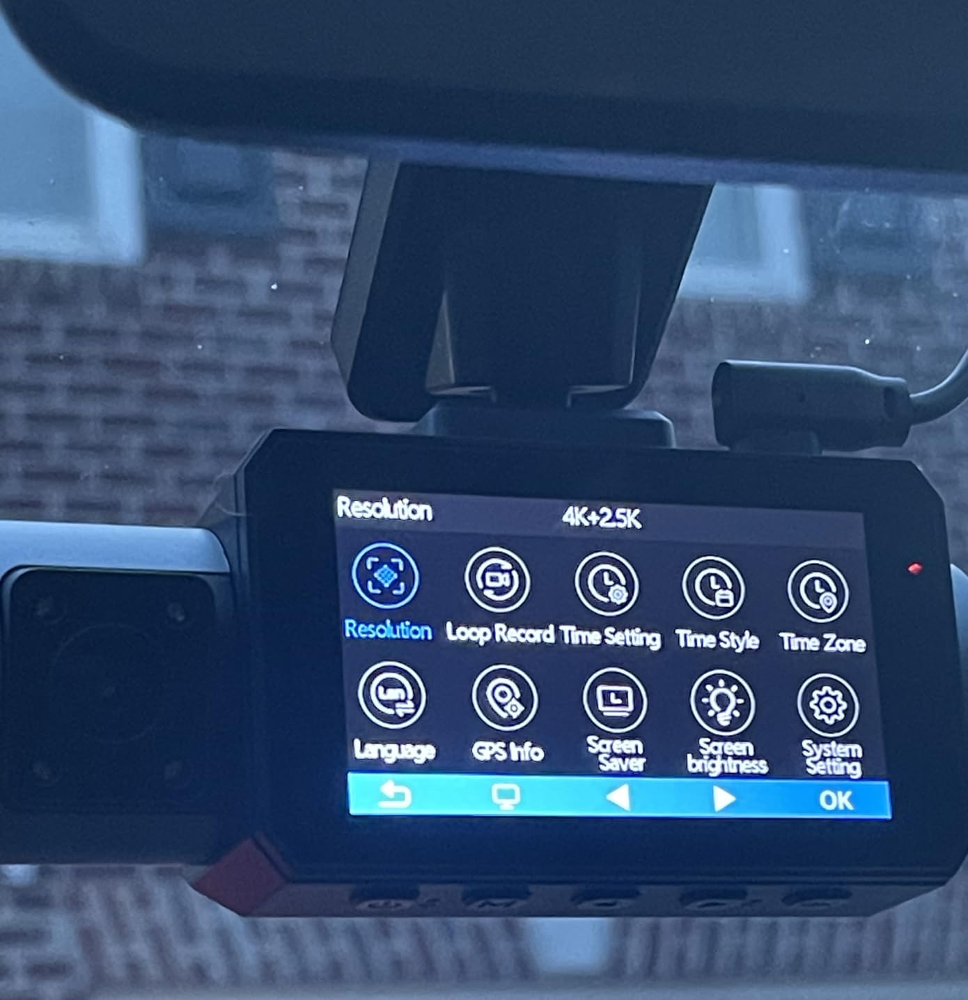 GKU 4K 3 Channel Dash Cam, 5.8GHz WiFi Built-in GPS, 4K+1080P+1080P Dash Cam Front and Rear Inside, 64GB Card Inserted, 24H Park Mode, Triple Car Camera 3 Inch Screen Customer Review GKU 4K 3 Channel Dash Cam, 5.8GHz WiFi Built-in GPS, 4K+1080P+1080P Dash Cam Front and Rear Inside, 64GB Card Inserted, 24H Park Mode, Triple Car Camera 3 Inch Screen - Customer Photo 4