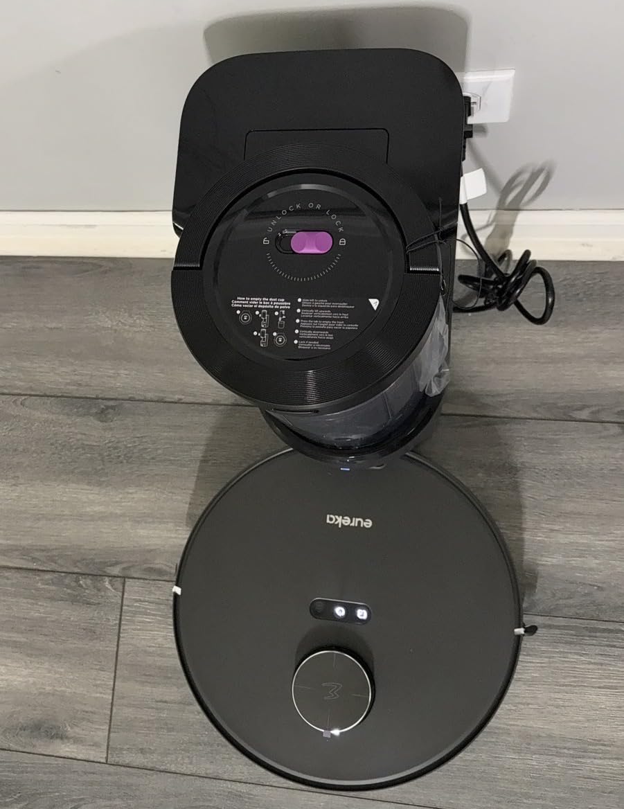 Eureka J15 Ultra Self Emptying Robot Vacuum, 19,000 Pa Suction, Flex-Arm Mop Design, 167℉Hot Water Mop Washing & 131°F Hot Air Drying, AI Obstacle Avoidance, Black - Customer Photo 5