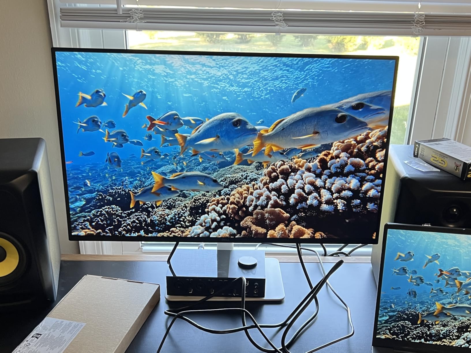 Dell 27 Plus 4K Monitor - S2725QS - 27-inch 4K (3840 x 2160) 120Hz 16:9 Display, IPS Panel, AMD FreeSync Premium, sRGB 99%, Integrated Speakers, 1500:1 Contrast Ratio, Comfortview Plus - Ash White - Customer Photo 1