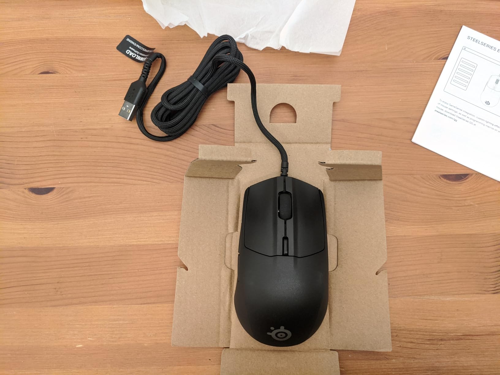 SteelSeries Rival 3 Wireless Gen 2 Gaming Mouse — 2.4GHz and Bluetooth — 18000 DPI TrueMove Air Optical Sensor — 60 Million Click Durability — Light-Weight — 100% PTFE Feet — Black Customer Review SteelSeries Rival 3 Wireless Gen 2 Gaming Mouse — 2.4GHz and Bluetooth — 18000 DPI TrueMove Air Optical Sensor — 60 Million Click Durability — Light-Weight — 100% PTFE Feet — Black - Customer Photo 1