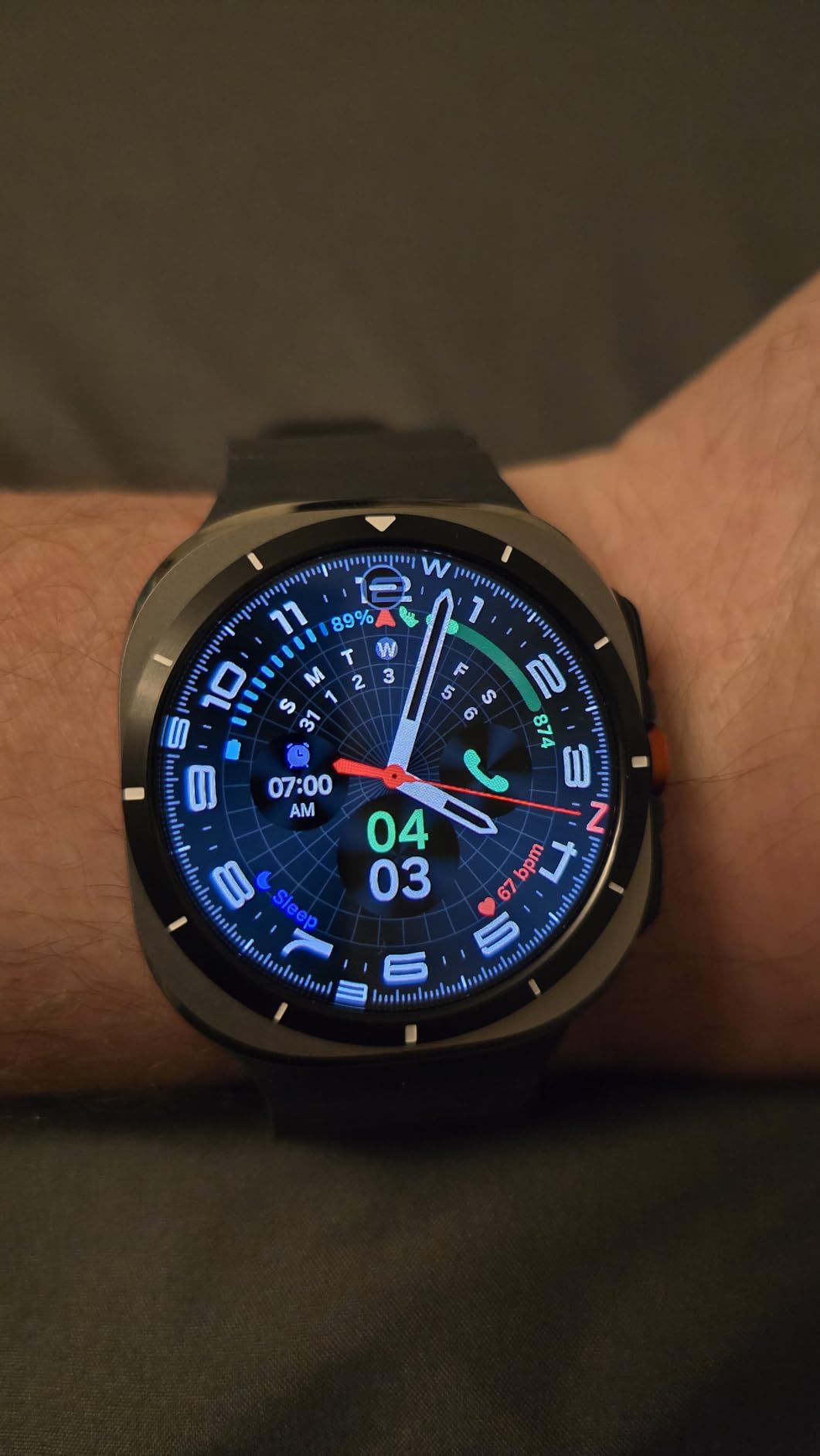 Samsung Galaxy Watch Ultra (2025) 47mm LTE Smartwatch, Titanium Casing, Advanced Sleep Coaching, Running Coach, Energy Score, Heart Rate Tracking, GPS, Titanium Silver [US Version, 2 Yr Warranty] - Customer Photo 1
