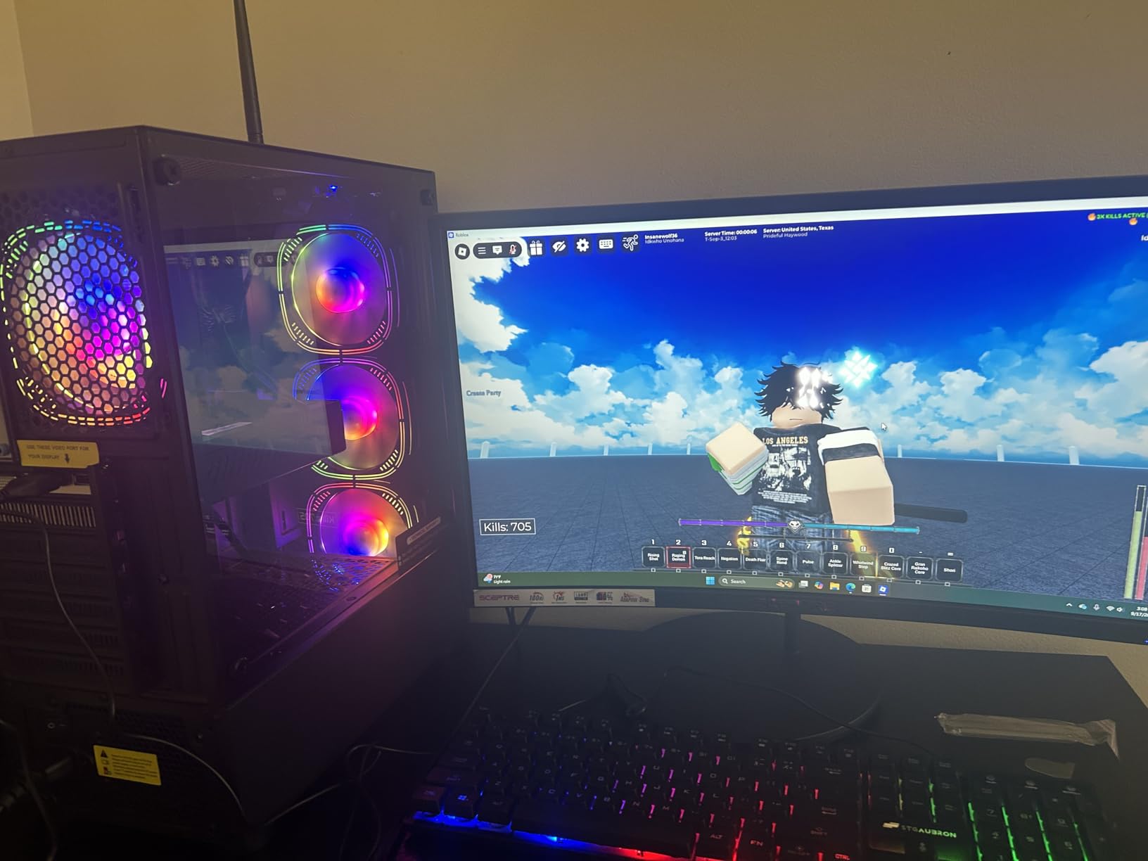 STGAubron Gaming PC Computer Desktop, Intel Core i7 8th Gen up to 4.1GHz, GeForce RTX 3050 6G, 16G DDR4, 1T SSD, WiFi 6, BT 5.2, RGB Fan x6, Windows 11 Home Customer Review STGAubron Gaming PC Computer Desktop, Intel Core i7 8th Gen up to 4.1GHz, GeForce RTX 3050 6G, 16G DDR4, 1T SSD, WiFi 6, BT 5.2, RGB Fan x6, Windows 11 Home - Customer Photo 1