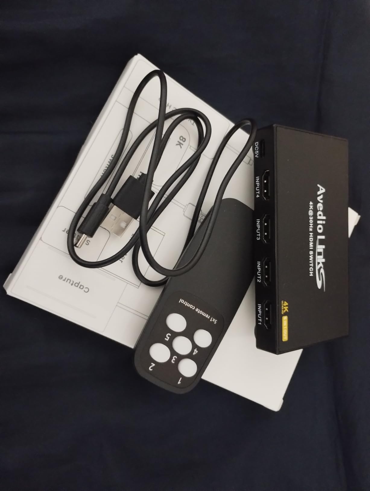 3x1 HDMI 2.1 Switch, Auto Switching HDMI Switch with Remote, Supports 8K@60Hz, 4K@120Hz, 48Gbps, Dobly, HDR10, HDCP 2.3, HDMI Switcher Selector Compatible with PS5, Xbox Series X/S, Fire Stick Customer Review 3x1 HDMI 2.1 Switch, Auto Switching HDMI Switch with Remote, Supports 8K@60Hz, 4K@120Hz, 48Gbps, Dobly, HDR10, HDCP 2.3, HDMI Switcher Selector Compatible with PS5, Xbox Series X/S, Fire Stick - Customer Photo 1
