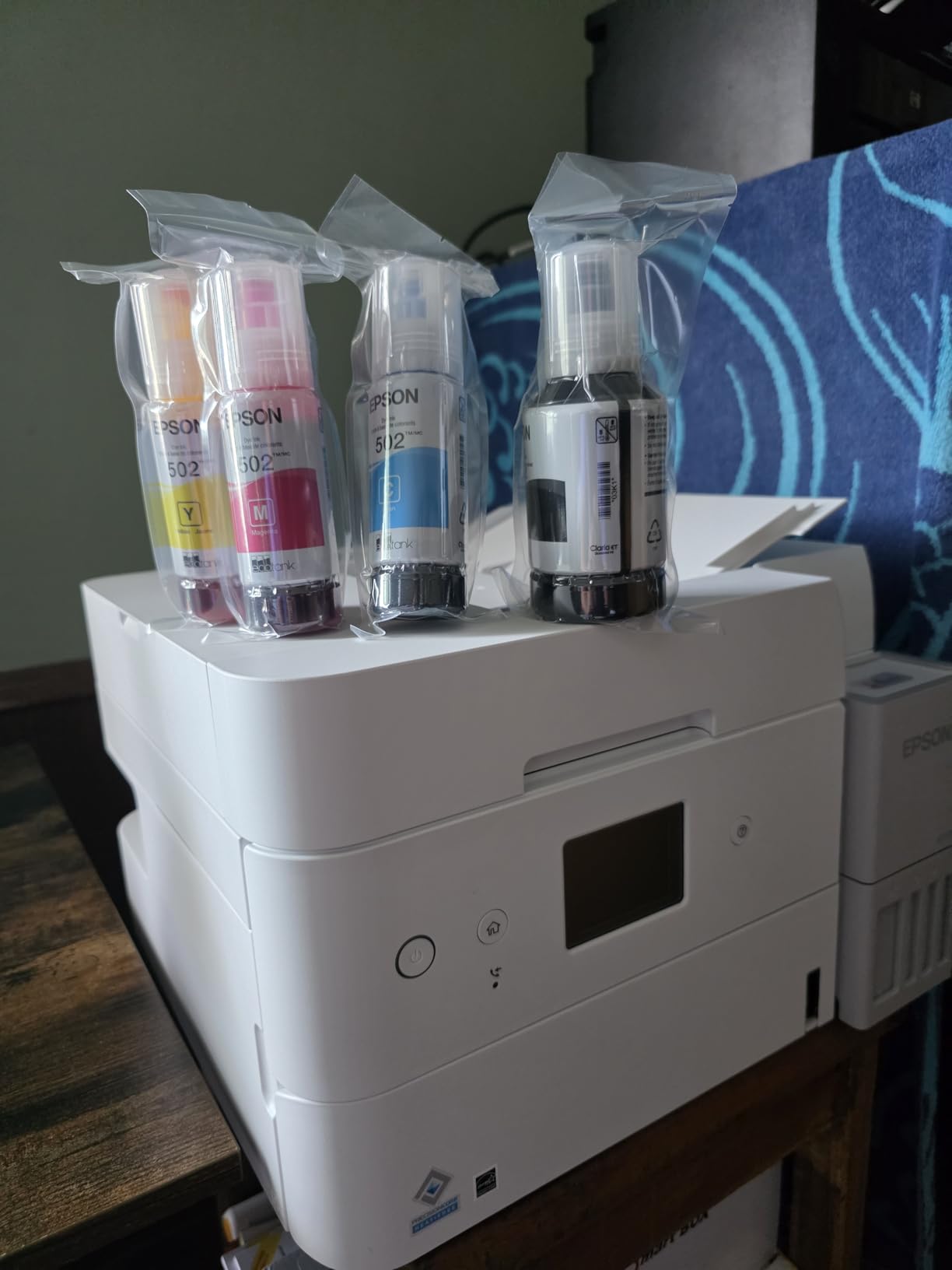 Epson EcoTank ET-4950 Wireless All-in-One Color Supertank Printer with up to 3 Years of Ink, Refillable Tanks, Perfect for Office, 18 PPM, 2.4 Epson EcoTank ET-4950 Wireless All-in-One Color Supertank Printer with up to 3 Years of Ink, Refillable Tanks, Perfect for Office, 18 PPM, 2.4