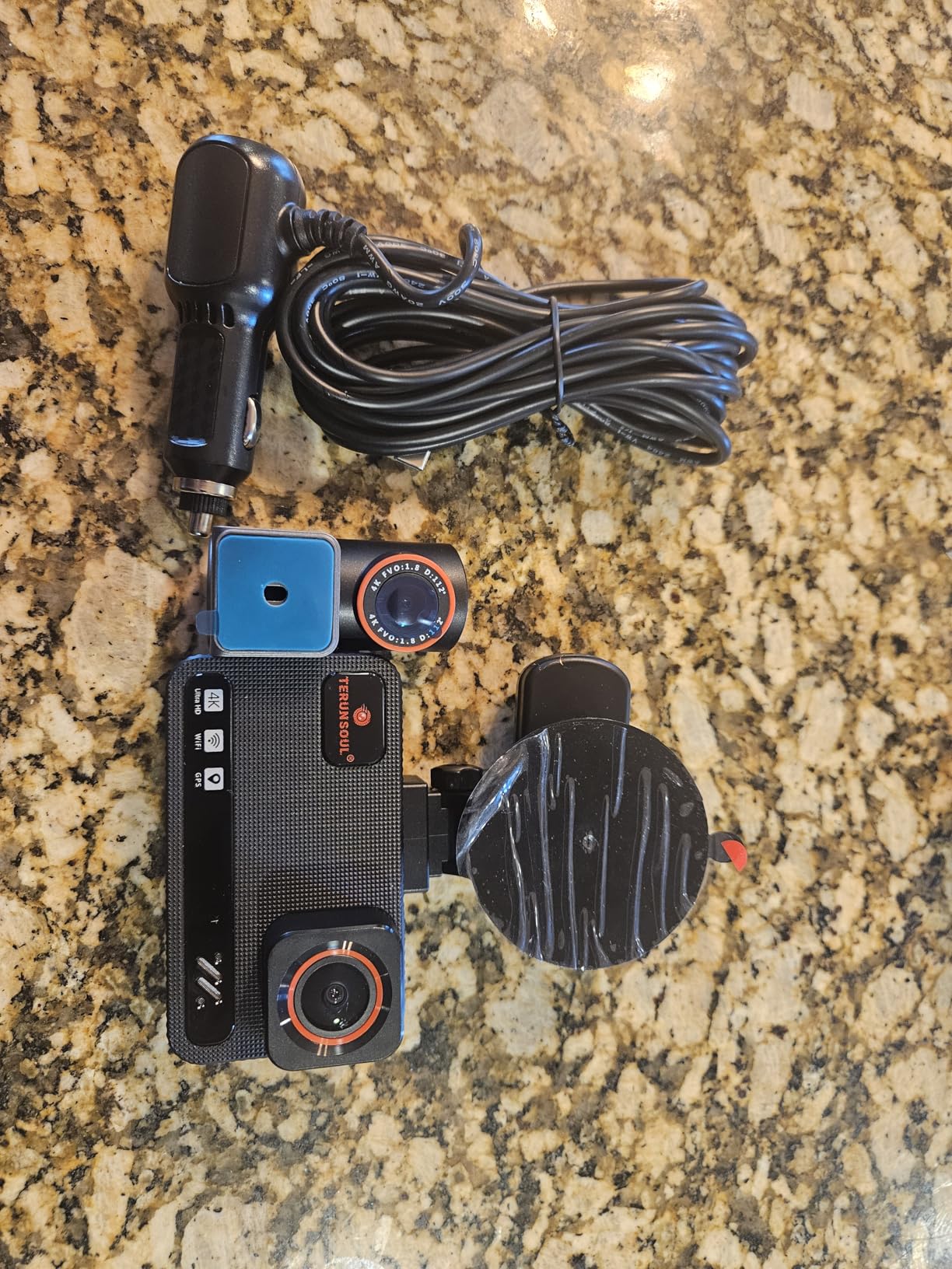 4K+4K Dash Cam Front and Rear, Free 128GB Card Included, 5.8GHz WiFi Dash Camera for Cars, Built-in GPS, G-Sensor, 170°Wide Angle, 3 4K+4K Dash Cam Front and Rear, Free 128GB Card Included, 5.8GHz WiFi Dash Camera for Cars, Built-in GPS, G-Sensor, 170°Wide Angle, 3