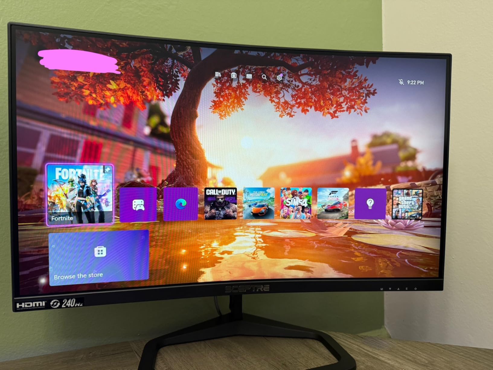 Sceptre New Curved 24.5-inch Gaming Monitor up to 240Hz 1080p R1500 1ms DisplayPort x2 HDMI x2 Eye Care Build-in Speakers, Machine Black 2026 (C255B-FWT240 Series) - Customer Photo 2