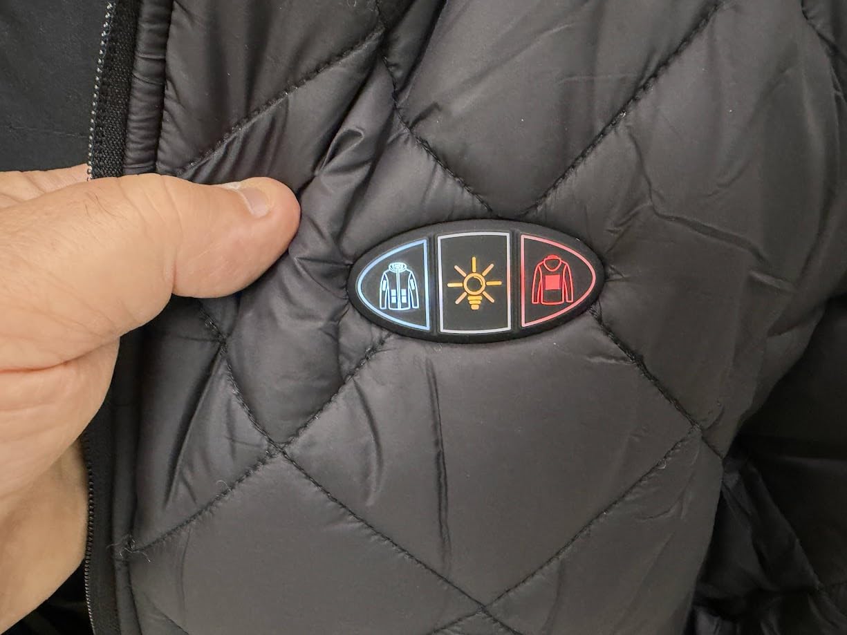 Women's Quilted Down Heated Jacket With Battery, Lightweight Smart Heating Coat with Hood For Winter Outdoor Customer Review Women's Quilted Down Heated Jacket With Battery, Lightweight Smart Heating Coat with Hood For Winter Outdoor - Customer Photo 3
