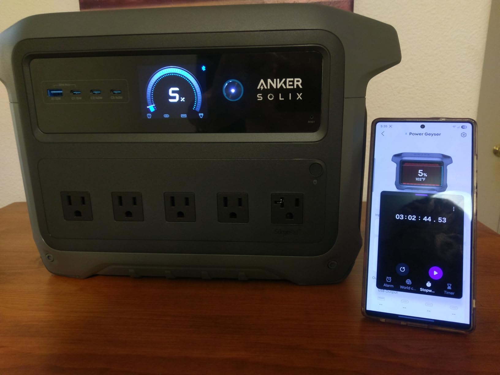 Anker SOLIX C1000 Gen 2 Portable Power Station, 2,000W (Peak 3,000W) Solar Generator, Full Charge in 49 Min, 1,024Wh LiFePO4 Battery for Home Backup, Power Outages, and Camping (Optional Solar Panel) - Customer Photo 2