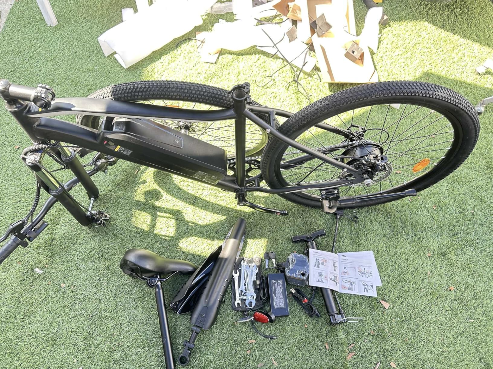 Electric Bike, 1000W/750W/500W Peak Motor, 20MPH & 60/55/30 Miles, 26''/20''/14'' Tires, 7/5/3 Speed E-Bike, UL2849 Certified, Shock Absorber, Commuting Electric Bike for Adults Customer Review Electric Bike, 1000W/750W/500W Peak Motor, 20MPH & 60/55/30 Miles, 26''/20''/14'' Tires, 7/5/3 Speed E-Bike, UL2849 Certified, Shock Absorber, Commuting Electric Bike for Adults - Customer Photo 2
