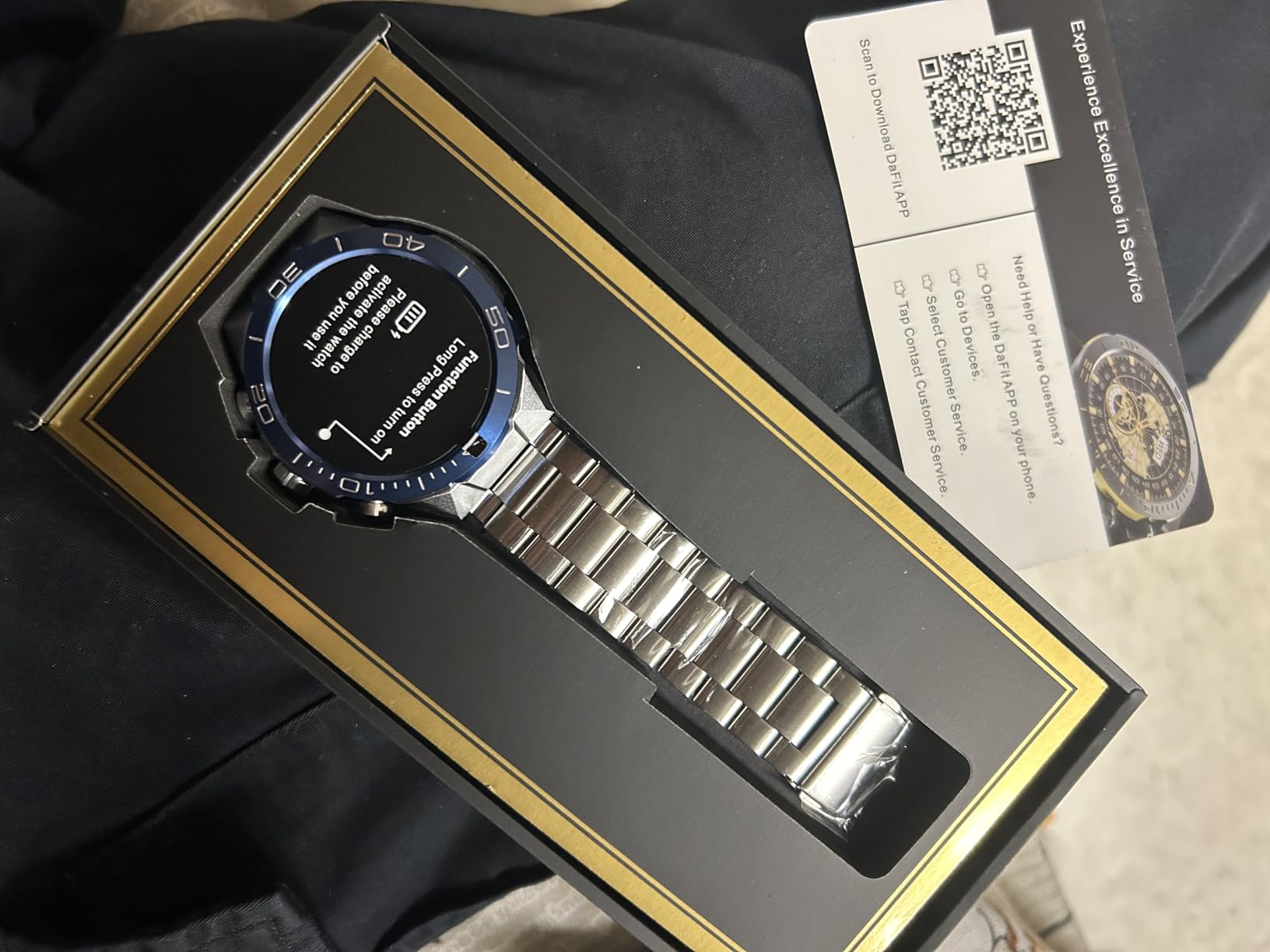 SOUYIE Military Rugged Smart Watch for Men, AMOLED 1.43