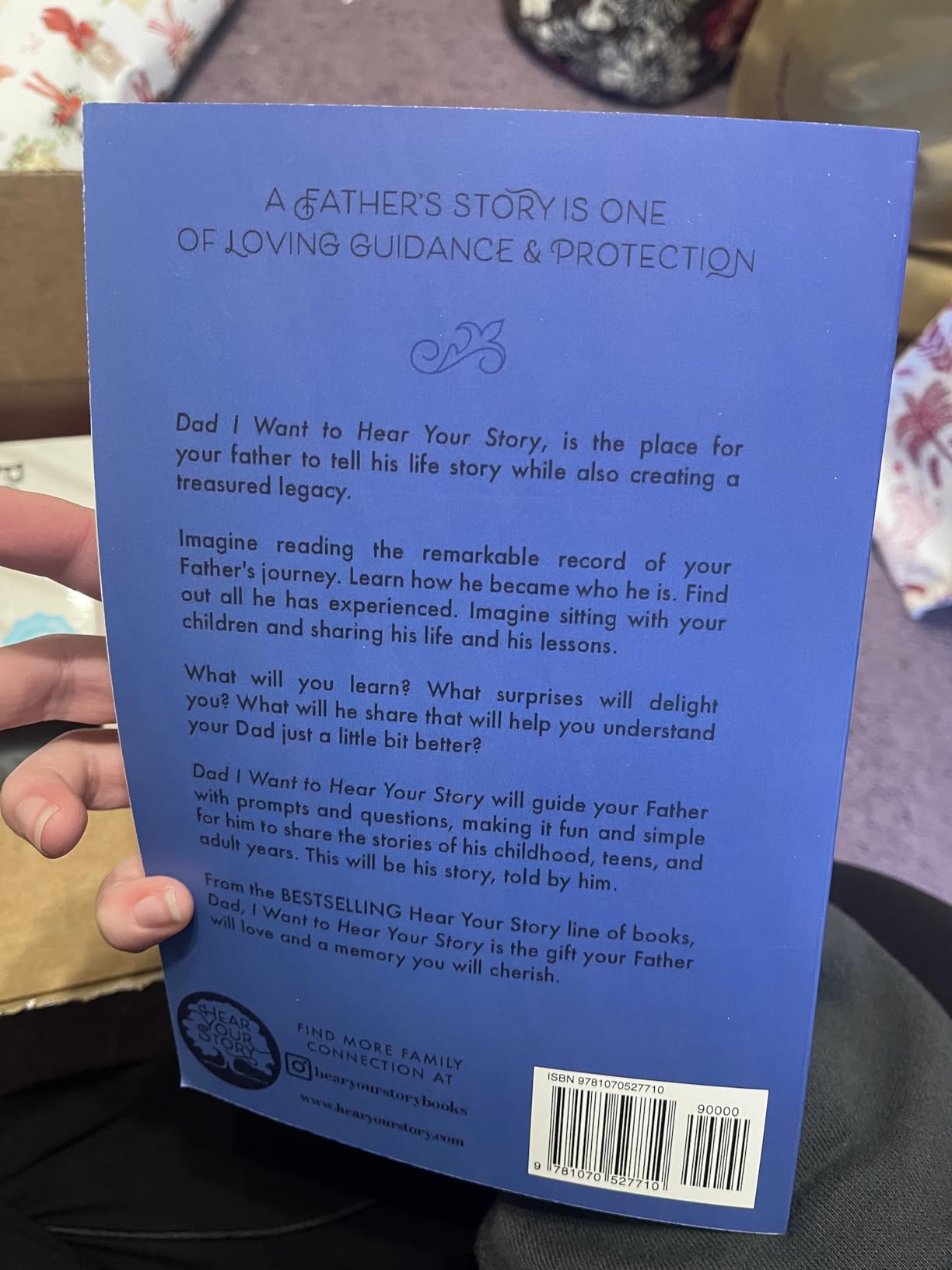Dad, I Want to Hear Your Story: A Father's Guided Journal To Share His Life & His Love (Hear Your Story Books) - Customer Photo 1