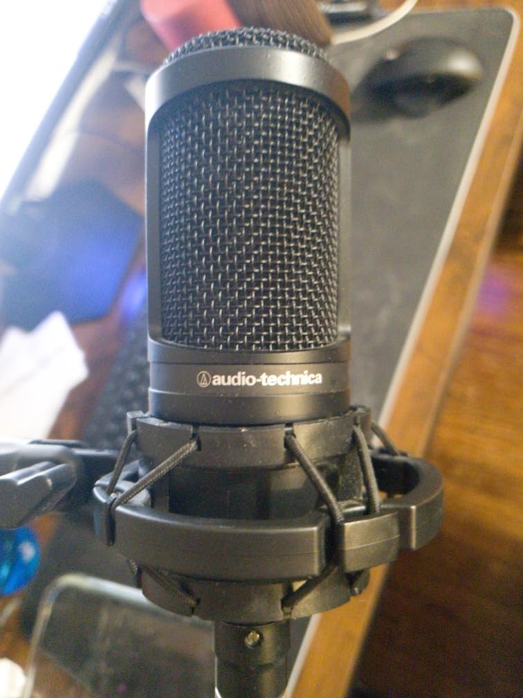 Audio-Technica AT2020 Cardioid Condenser Studio XLR Microphone, Ideal for Project/Home Studio Applications, Black - Customer Photo 001