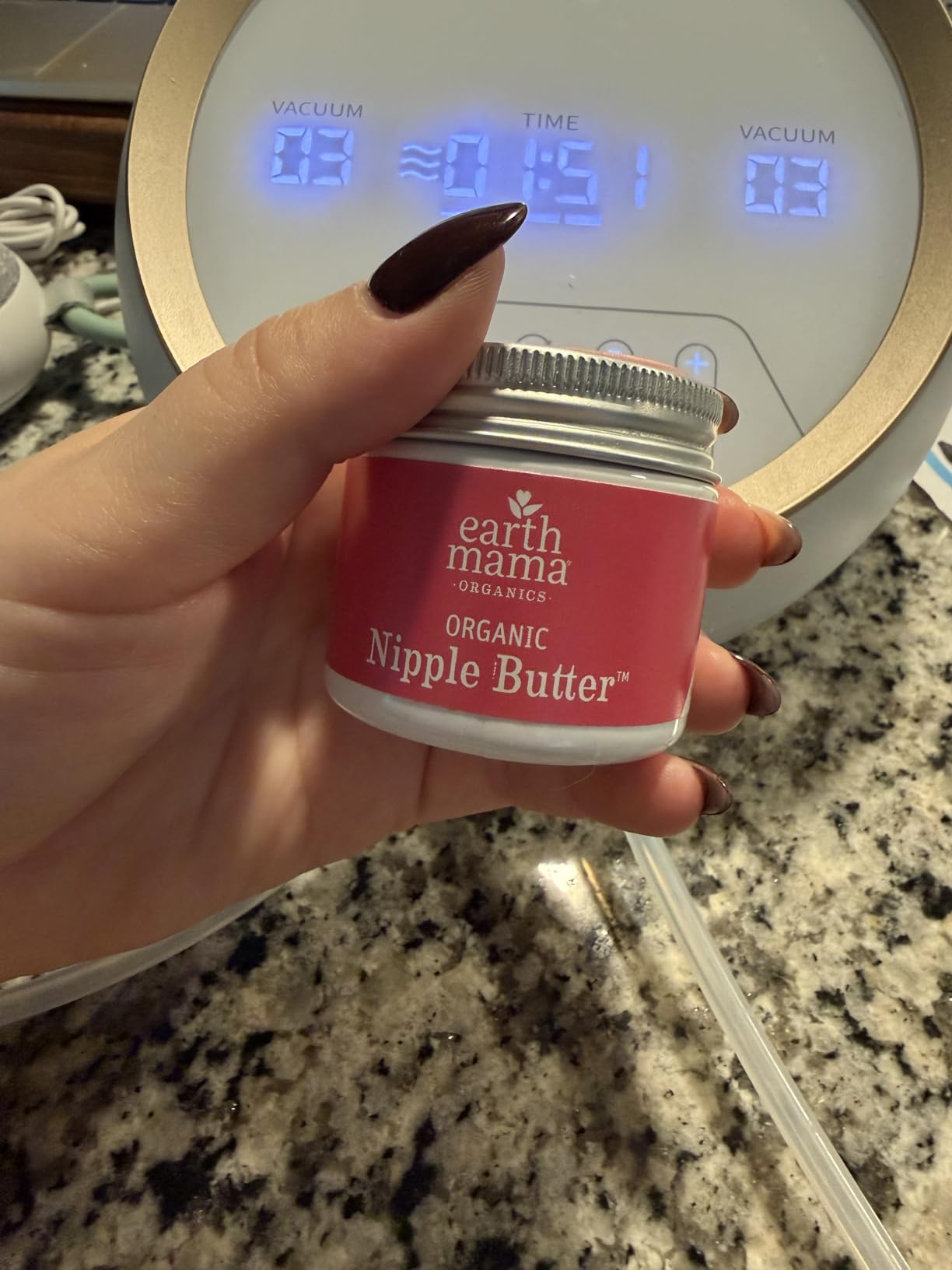 Earth Mama Organic Nipple Butter™ | Nipple Cream Safe for Breastfeeding | Postpartum Essentials for Nursing | Non Lanolin Nipple Cream, 2-Fluid Ounce Customer Review Earth Mama Organic Nipple Butter™ | Nipple Cream Safe for Breastfeeding | Postpartum Essentials for Nursing | Non Lanolin Nipple Cream, 2-Fluid Ounce - Customer Photo 1