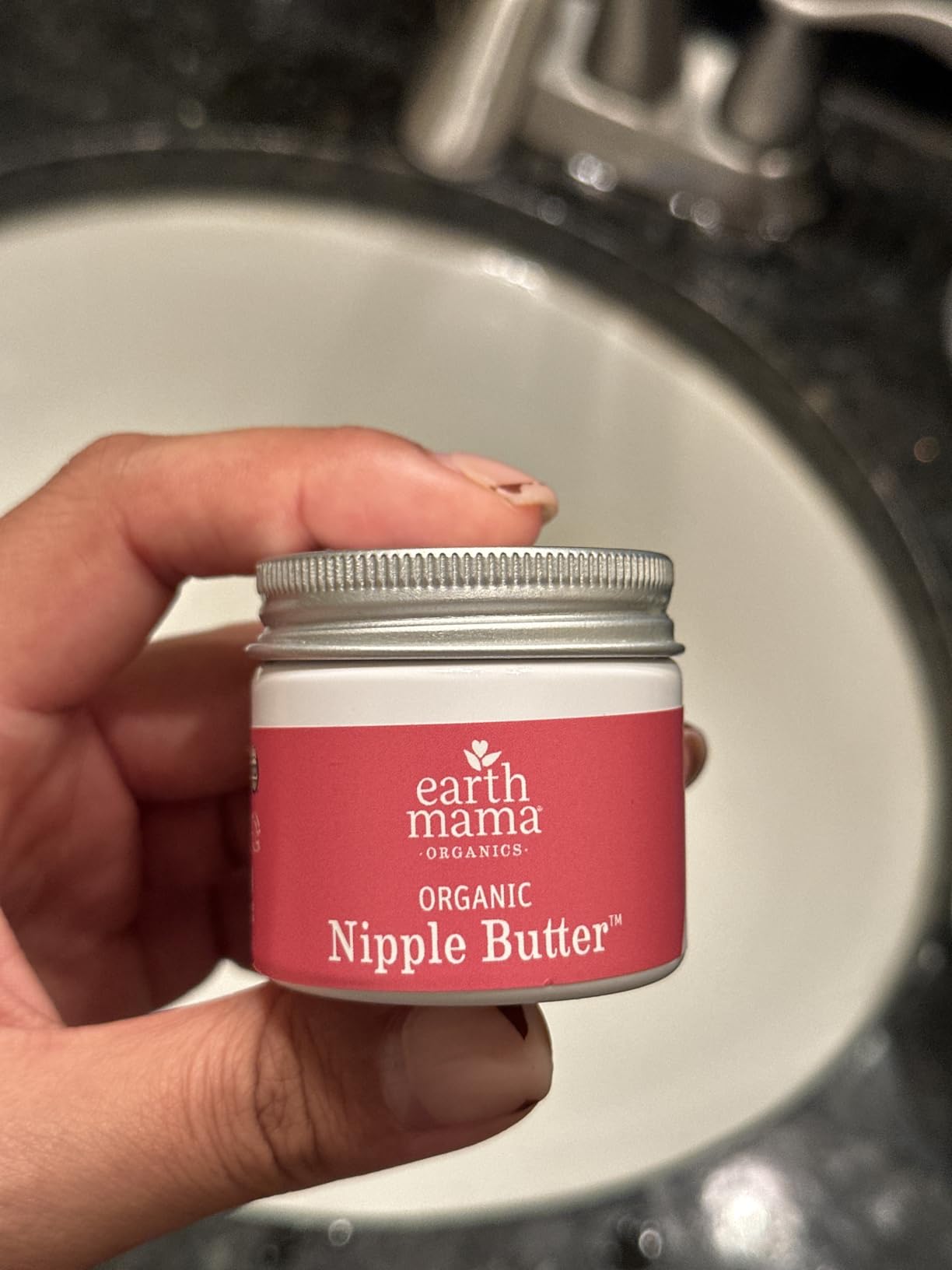 Earth Mama Organic Nipple Butter™ | Nipple Cream Safe for Breastfeeding | Postpartum Essentials for Nursing | Non Lanolin Nipple Cream, 2-Fluid Ounce Customer Review Earth Mama Organic Nipple Butter™ | Nipple Cream Safe for Breastfeeding | Postpartum Essentials for Nursing | Non Lanolin Nipple Cream, 2-Fluid Ounce - Customer Photo 2