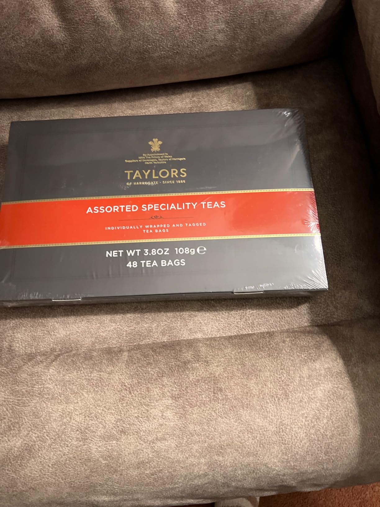 Taylors of Harrogate Assorted Specialty Teas Sampler, Variety Pack Gift Box, Individually Wrapped Bags, 48 Count (Pack of 1), Premium Black, Green & Herbal Teas, Mixed Caffeinated & Caffeine-Free Selection, 48 Teabags Customer Review Taylors of Harrogate Assorted Specialty Teas Sampler, Variety Pack Gift Box, Individually Wrapped Bags, 48 Count (Pack of 1), Premium Black, Green & Herbal Teas, Mixed Caffeinated & Caffeine-Free Selection, 48 Teabags - Customer Photo 2