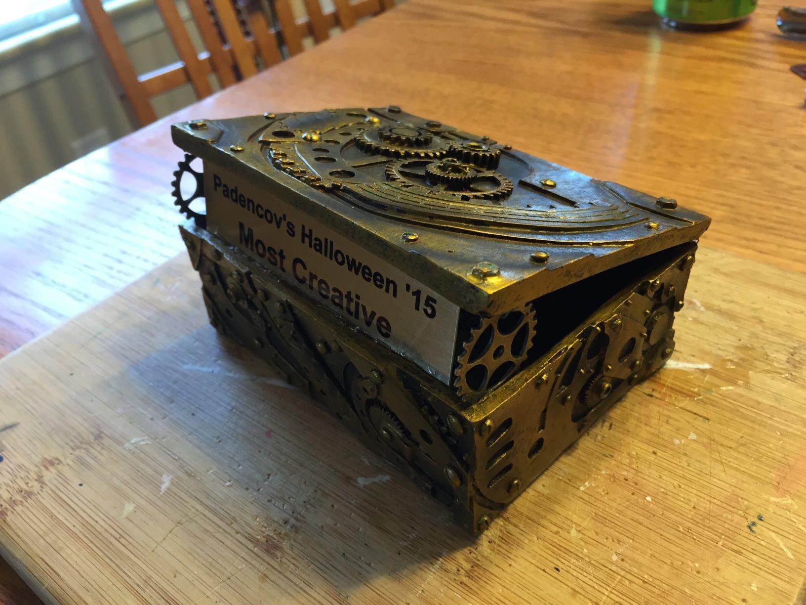 PTC 5 Inch Steampunk Mechanical Inspired Jewelry/Trinket Box Figurine Customer Review PTC 5 Inch Steampunk Mechanical Inspired Jewelry/Trinket Box Figurine - Customer Photo 1
