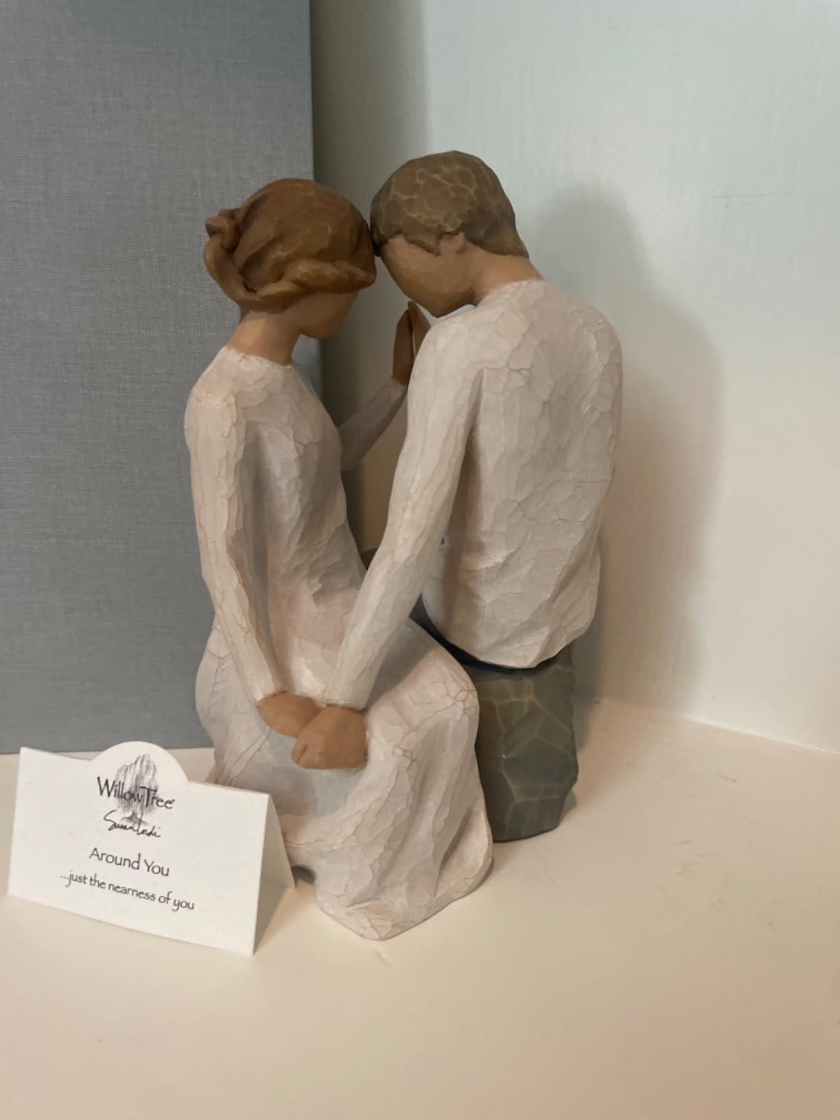 Willow Tree Around You, just The Nearness of You, A Romantic Expression of Love, A Gift for Wedding, Anniversary, for Marriage or Couples, Sculpted Hand-Painted Figure - Customer Photo 1
