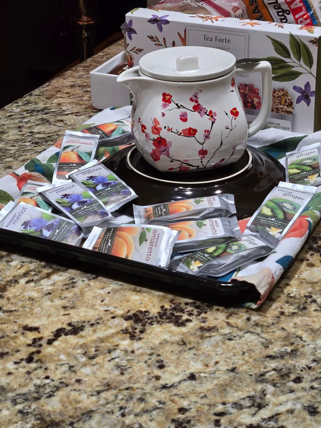 Tea Forte Classic Assortment Single Steeps Loose Leaf Premium Tea Gift Set Sampler, 28 Count Assorted Blends Pre-Portioned Single Serve Pouches, Steeps 12 oz Customer Review Tea Forte Classic Assortment Single Steeps Loose Leaf Premium Tea Gift Set Sampler, 28 Count Assorted Blends Pre-Portioned Single Serve Pouches, Steeps 12 oz - Customer Photo 5