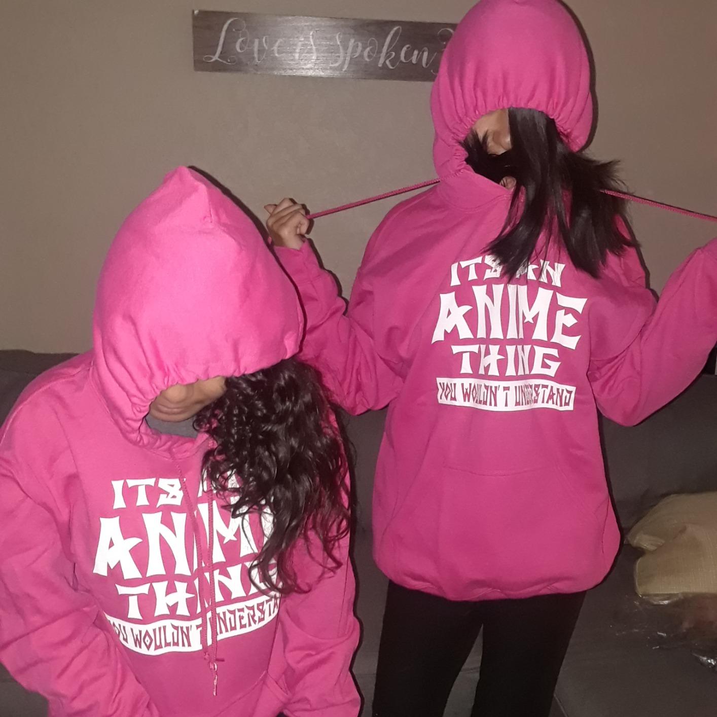 Tstars Funny Otaku Hoodie for Teen Girls and Women - Japanese Anime Meme Pullover Sweatshirt Gift Manga Fans - Customer Photo 1