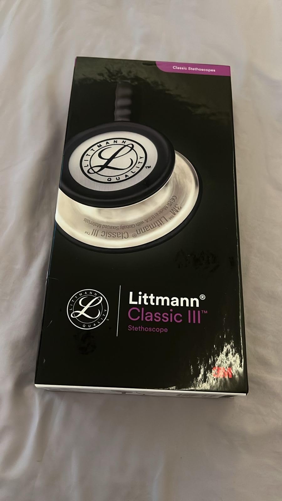 3M Littmann Classic III Monitoring Stethoscope, 5620, More Than 2X as Loud, Weighs Less, Stainless Steel Chestpiece, 27 3M Littmann Classic III Monitoring Stethoscope, 5620, More Than 2X as Loud, Weighs Less, Stainless Steel Chestpiece, 27