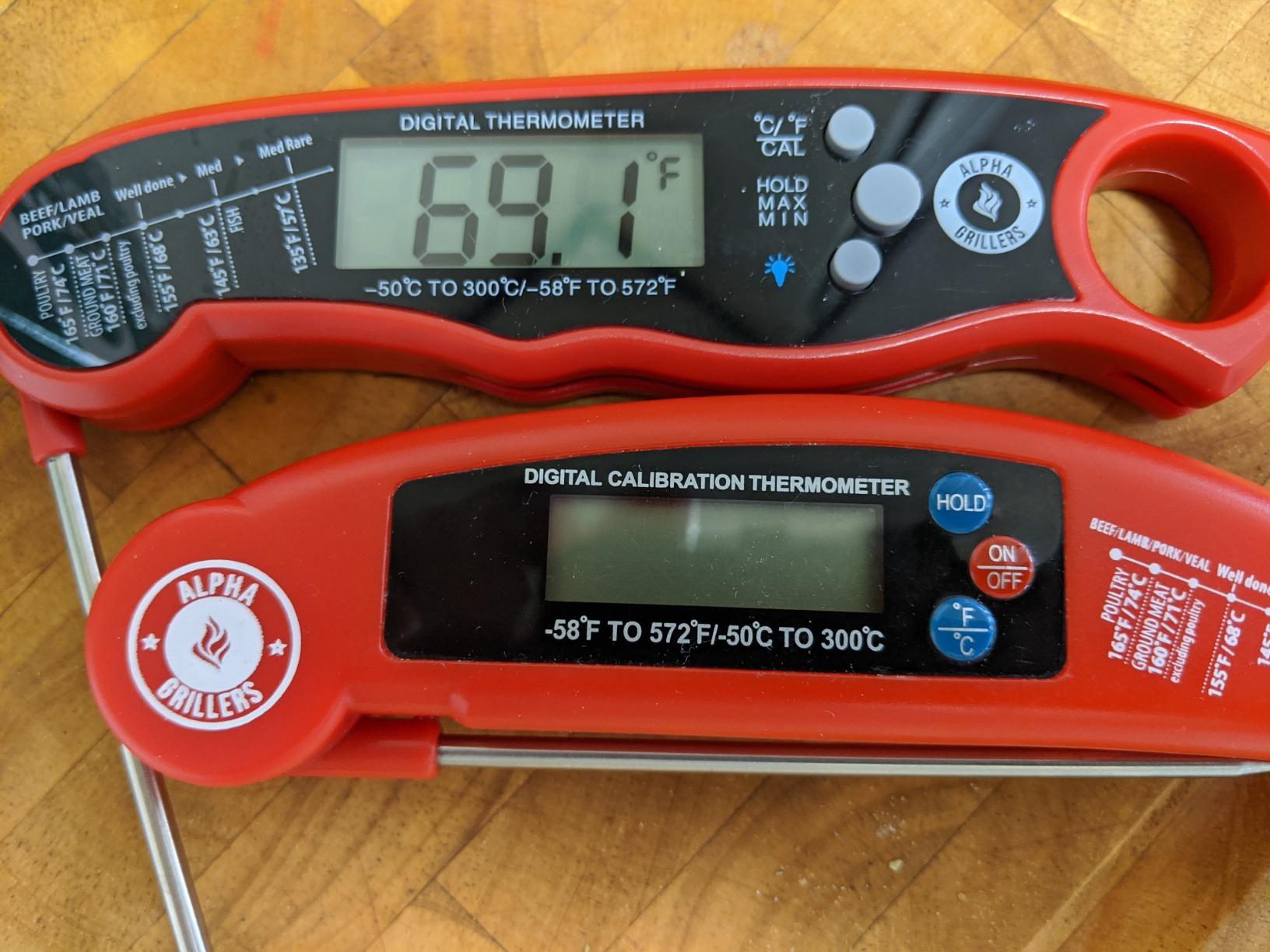 Alpha Grillers Meat Thermometer Digital - Instant Read Food Thermometer for Cooking and Grilling Stocking Stuffers for Men Gifts for Men - Customer Photo 2