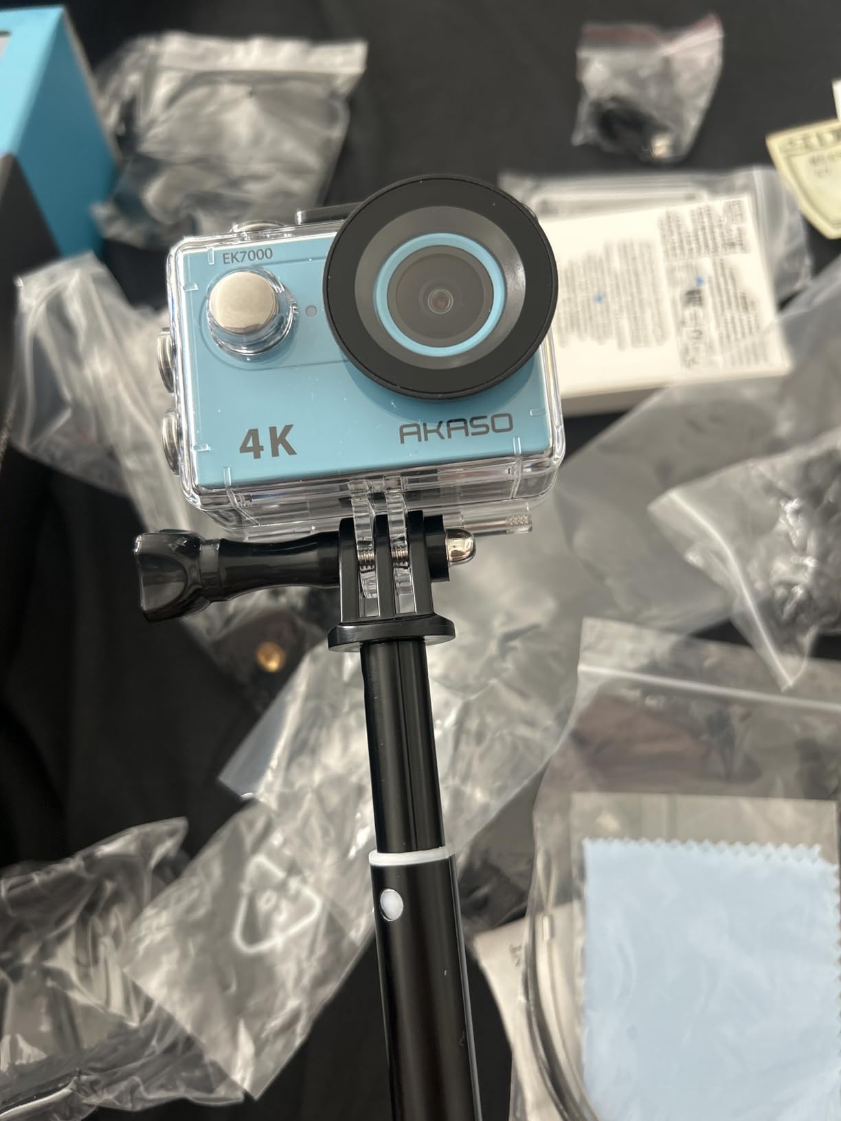 AKASO EK7000 4K30FPS 20MP WiFi Action Camera with EIS Ultra HD 131FT Waterproof Underwater Camera Remote Control 4X Zoom Support External Microphone Black Customer Review AKASO EK7000 4K30FPS 20MP WiFi Action Camera with EIS Ultra HD 131FT Waterproof Underwater Camera Remote Control 4X Zoom Support External Microphone Black - Customer Photo 1