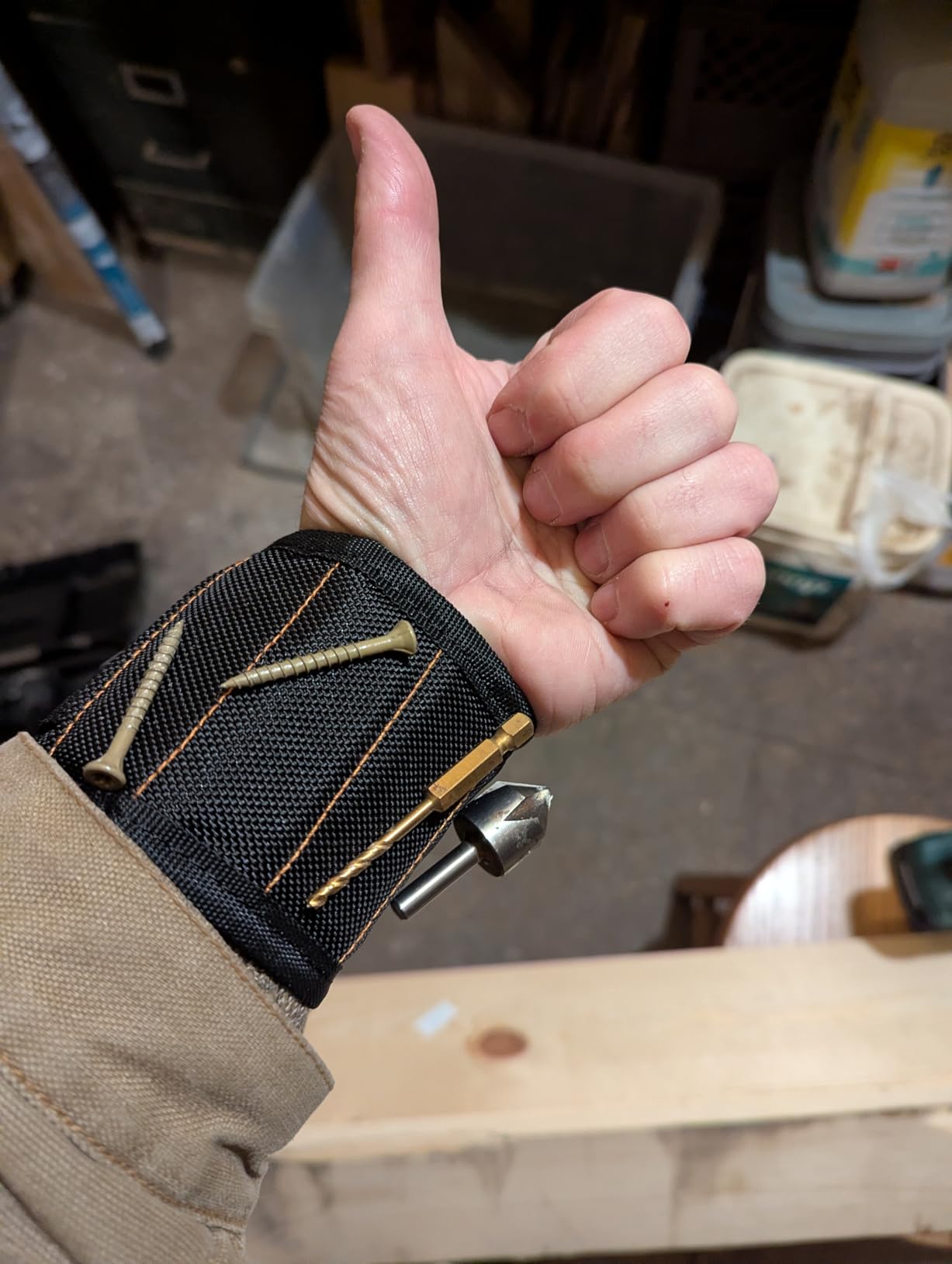 RAK Magnetic Wristband Gifts for Men - Premium Tool Belt for Holding Screws Nails with Powerful Magnets, Cool Gadgets Stocking Stuffers for Men, Holiday for Dad, Husband, Grandpa, Him - Customer Photo 1