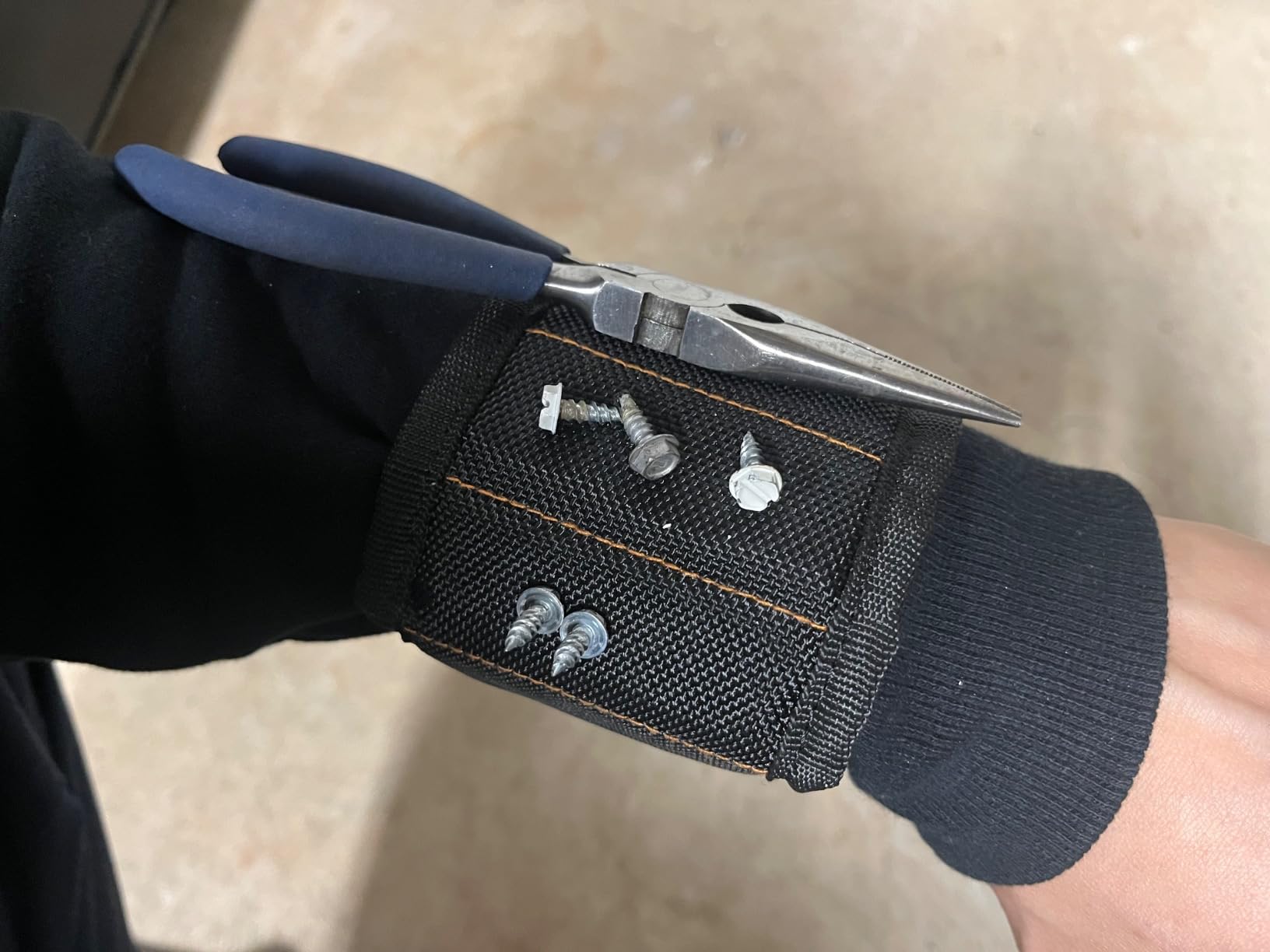 RAK Magnetic Wristband Gifts for Men - Premium Tool Belt for Holding Screws Nails with Powerful Magnets, Cool Gadgets Stocking Stuffers for Men, Holiday for Dad, Husband, Grandpa, Him - Customer Photo 4