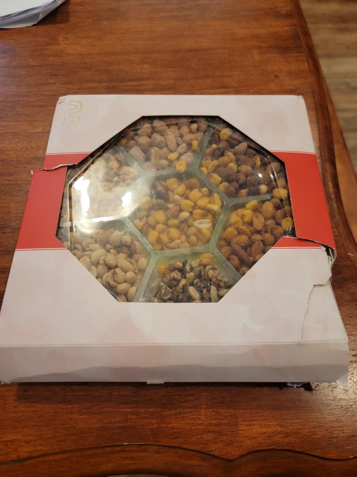 NUT CRAVINGS - Holiday Christmas Mixed Nuts Gift Basket in Red Gold Box (7 Assortments, 1 LB) Xmas Treats for Adults, Food Arrangement, Healthy Snack Care Package, Kosher Customer Review NUT CRAVINGS - Holiday Christmas Mixed Nuts Gift Basket in Red Gold Box (7 Assortments, 1 LB) Xmas Treats for Adults, Food Arrangement, Healthy Snack Care Package, Kosher - Customer Photo 3