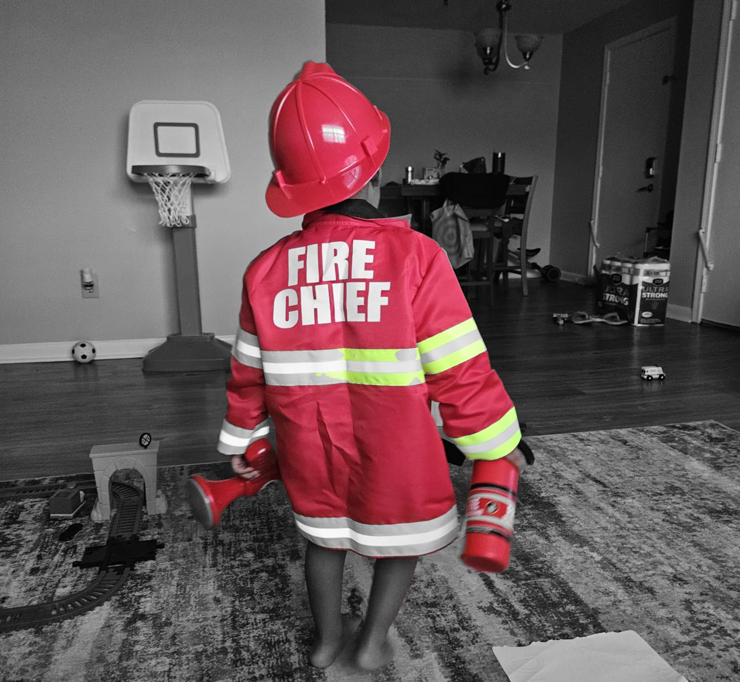 Melissa & Doug Fire Chief Role Play Costume Dress-Up Set Customer Review Melissa & Doug Fire Chief Role Play Costume Dress-Up Set - Customer Photo 2