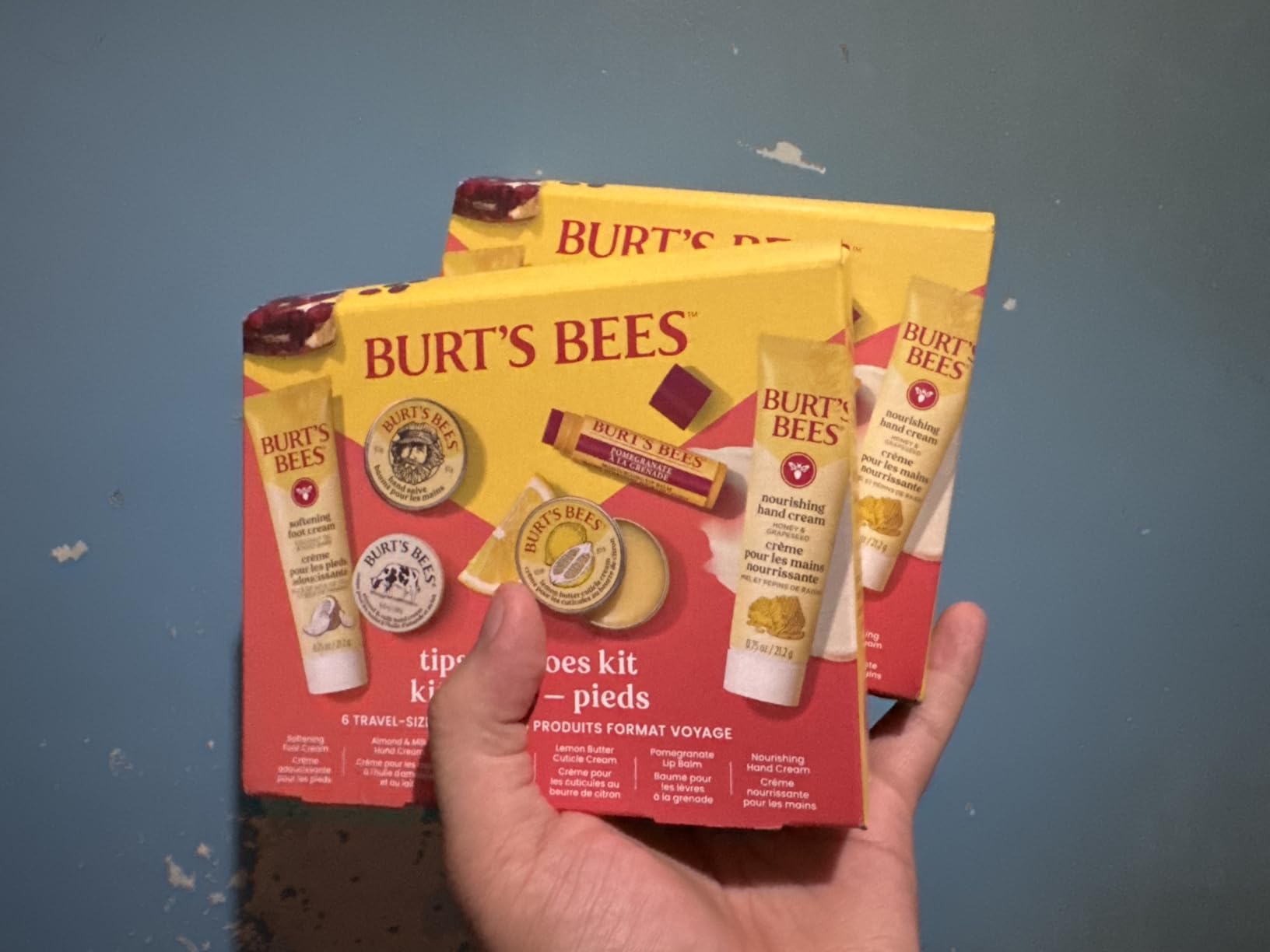 Burt's Bees Pregnancy Essentials Christmas Gifts Set, 3 Baby Shower Products & Must Have Baby Registry Items, Nourishing Skincare for Mom to be - Mama Belly Butter, Original Lip Balm, Leg & Foot Cream - Customer Photo 1