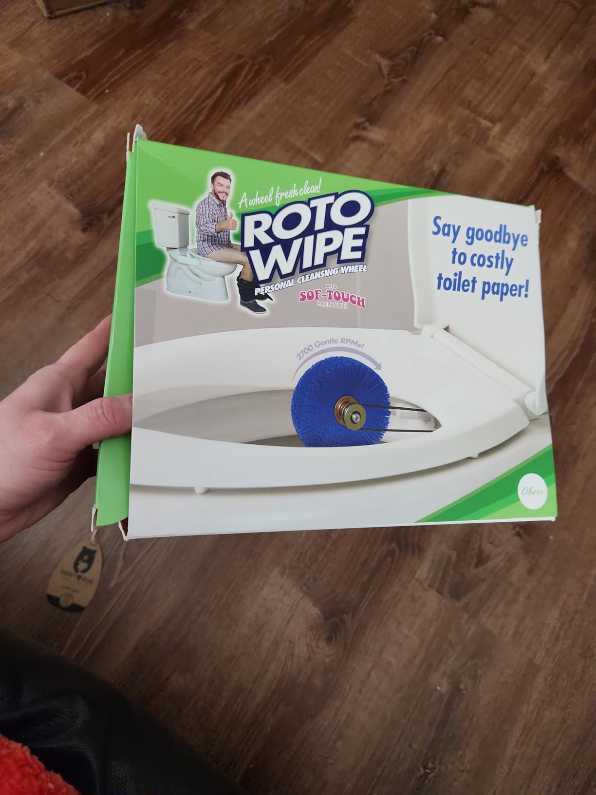 Roto Wipe - Funniest Prank Gift Box, Hilarious Empty Gag Gift for White Elephant & Christmas, Funny Gift Box for Coworkers, Friends & Men Who Have Everything, As Seen on Shark Tank - Customer Photo 2