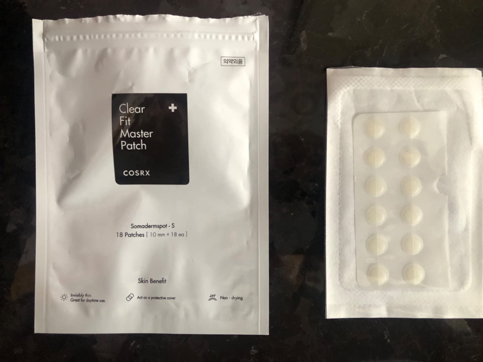 COSRX Clear Fit Master Patch 18 Patches | Healing Pimple Patches for Blemishes and Zits | Hydrocolloid Dressing | Quick & Easy Spot Treatment Customer Review COSRX Clear Fit Master Patch 18 Patches | Healing Pimple Patches for Blemishes and Zits | Hydrocolloid Dressing | Quick & Easy Spot Treatment - Customer Photo 1