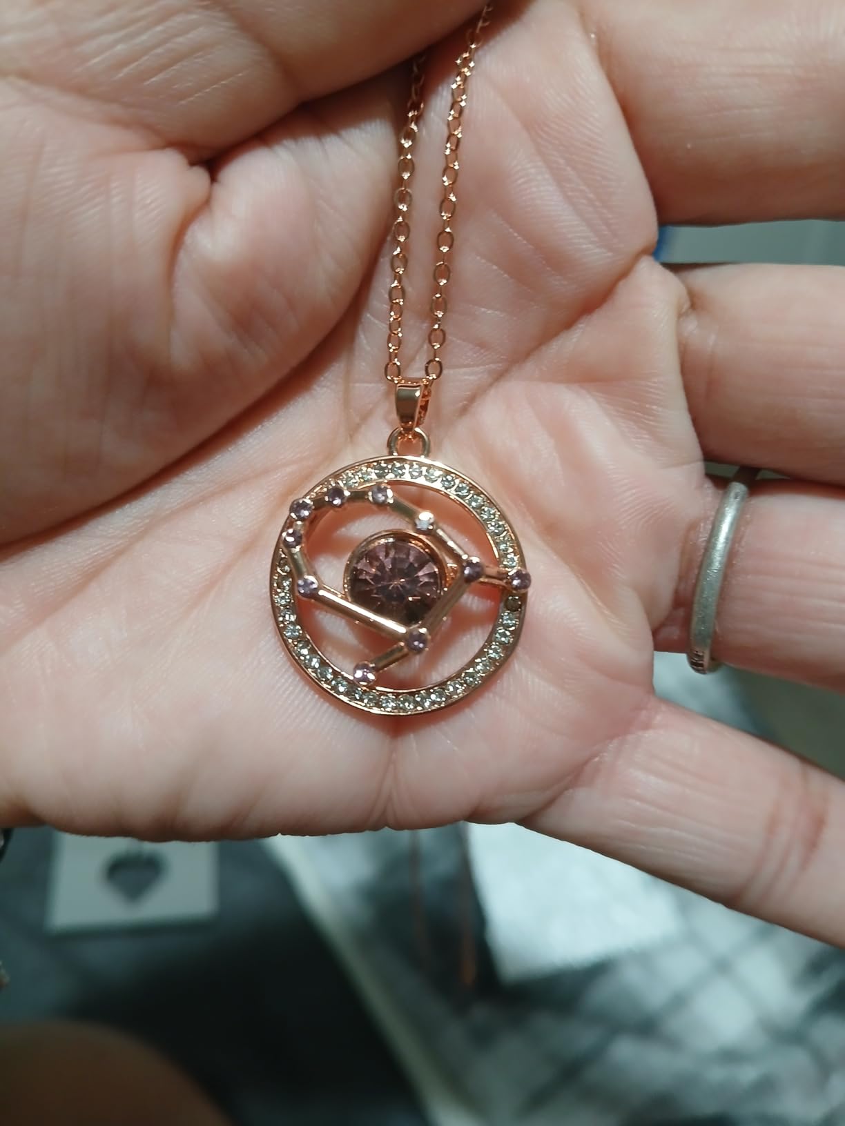 Superstar Zodiac Constellation Pendant Necklace Made with Premium Crystal Horoscope Jewelry, Gold or Rose Gold Plated, 18 Superstar Zodiac Constellation Pendant Necklace Made with Premium Crystal Horoscope Jewelry, Gold or Rose Gold Plated, 18