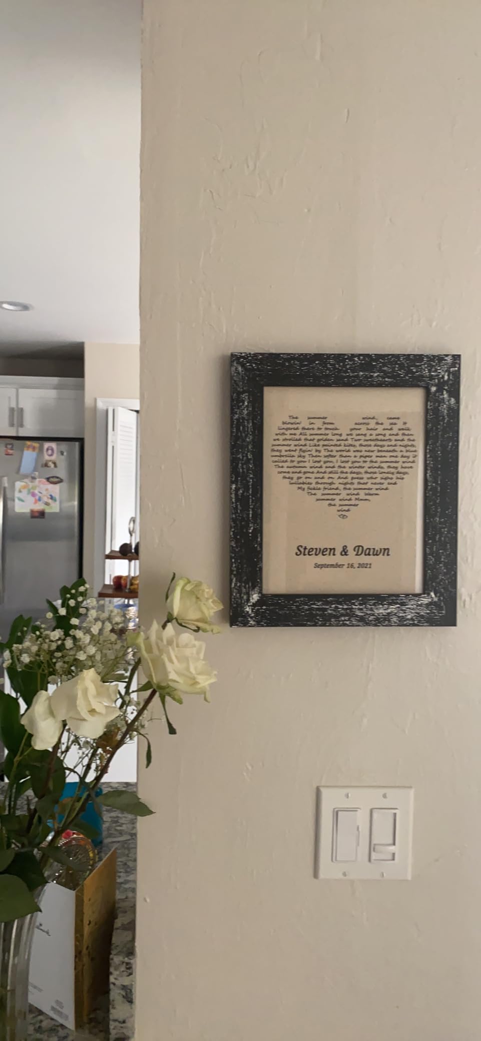 Personalized 2nd Anniversary Cotton Lyrics First Dance Song, Your own Words Gifts for Wife him or her Customer Review Personalized 2nd Anniversary Cotton Lyrics First Dance Song, Your own Words Gifts for Wife him or her - Customer Photo 1